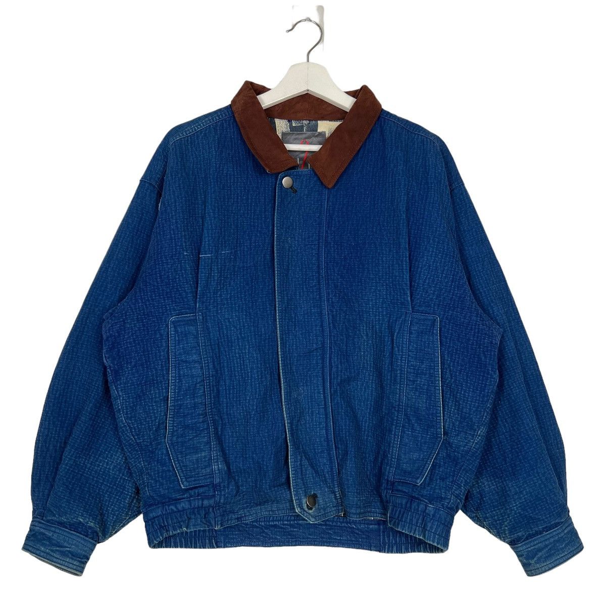 Indigo × Japanese Brand 🔥 VINTAGE 90s LIFE 2 by SIMPLE LIFE INDIGO BOMBER JACKET Size US M / EU 48-50 / 2 - 3 Thumbnail