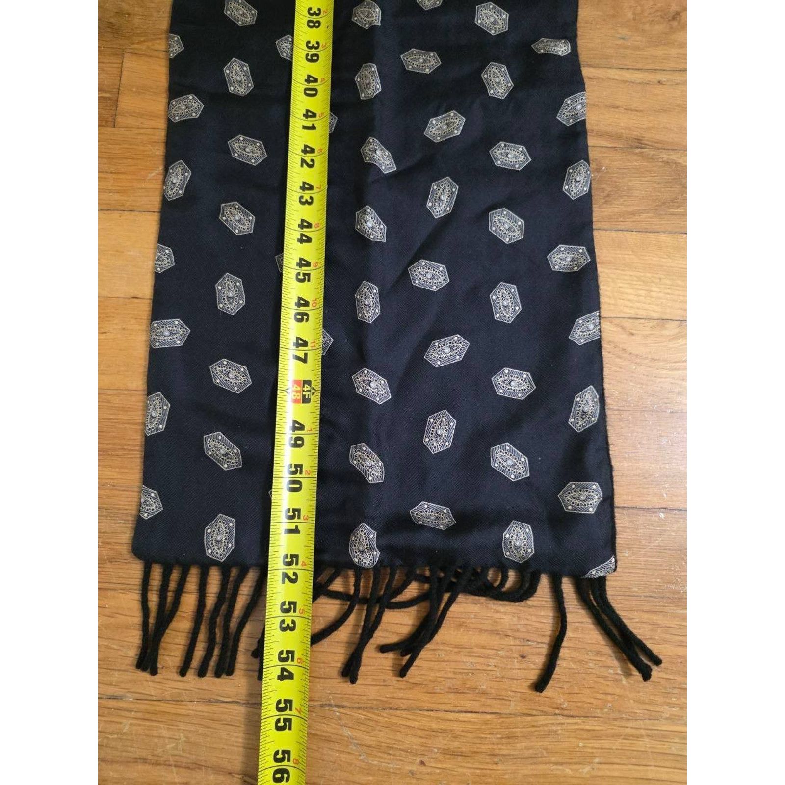Dior Christian Dior Silk/Wool Scarf Italy A001108 Size 28 - 4 Thumbnail