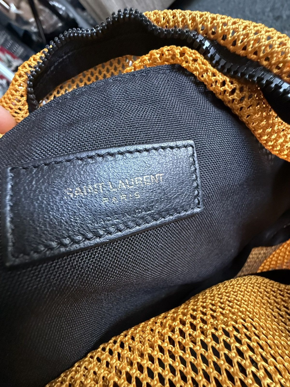 Saint Laurent Paris SS22 Saint Laurent mesh panel belt logo bag fanny pack new Size ONE SIZE - 6 Thumbnail