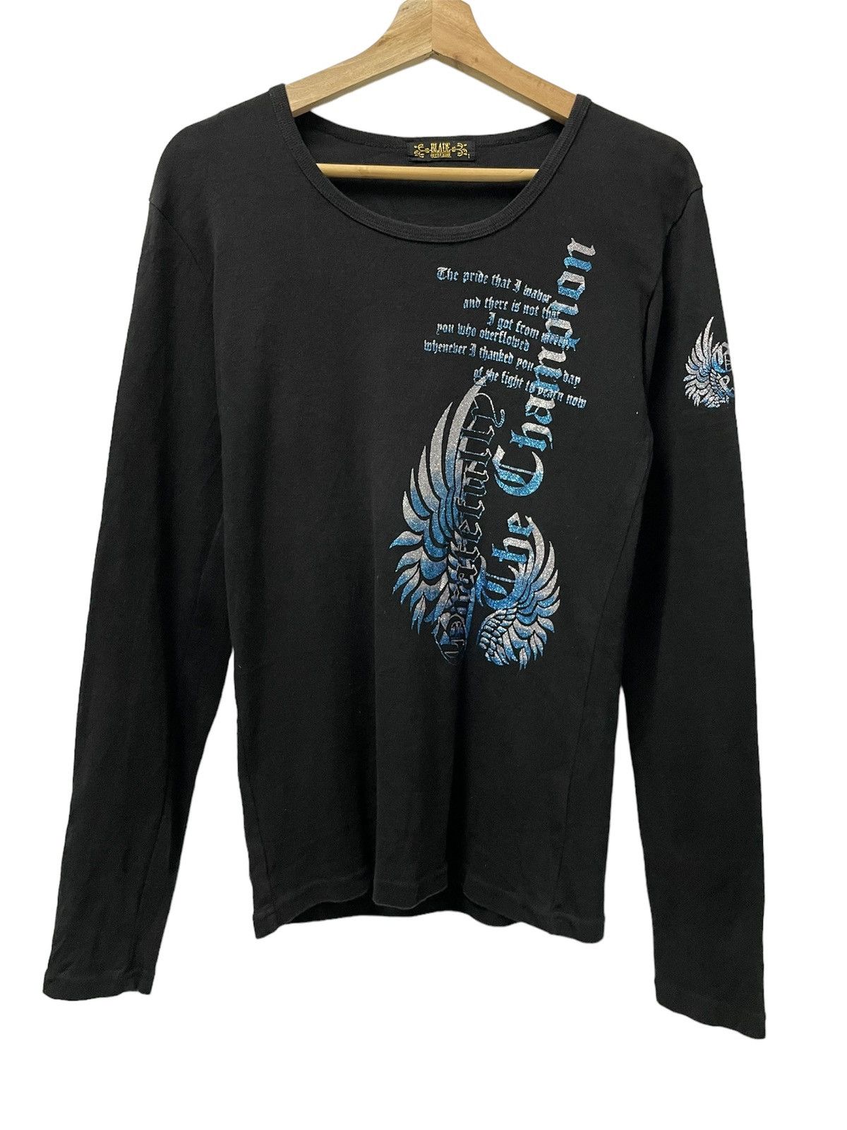 Beauty Beast × Hysteric Glamour × If Six Was Nine LAST DROP‼️Vintage Japanese Brand Wings Poem Longsleeve Size US M / EU 48-50 / 2 - 1 Thumbnail