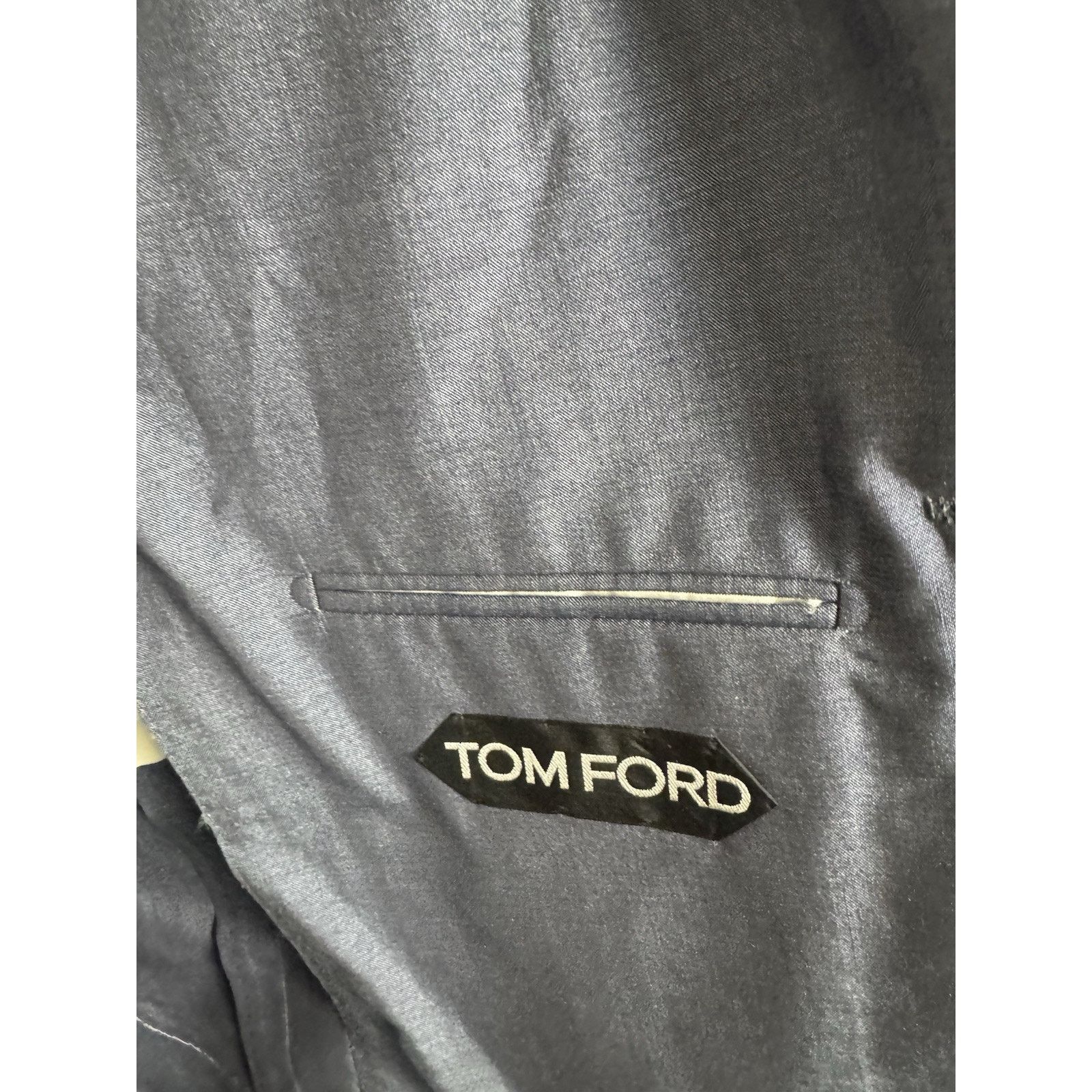 Tom Ford Tom Ford Wool Silk Sport Jacket Blue Peak Lapel 48 IT/ 38 US Size 38S - 7 Thumbnail