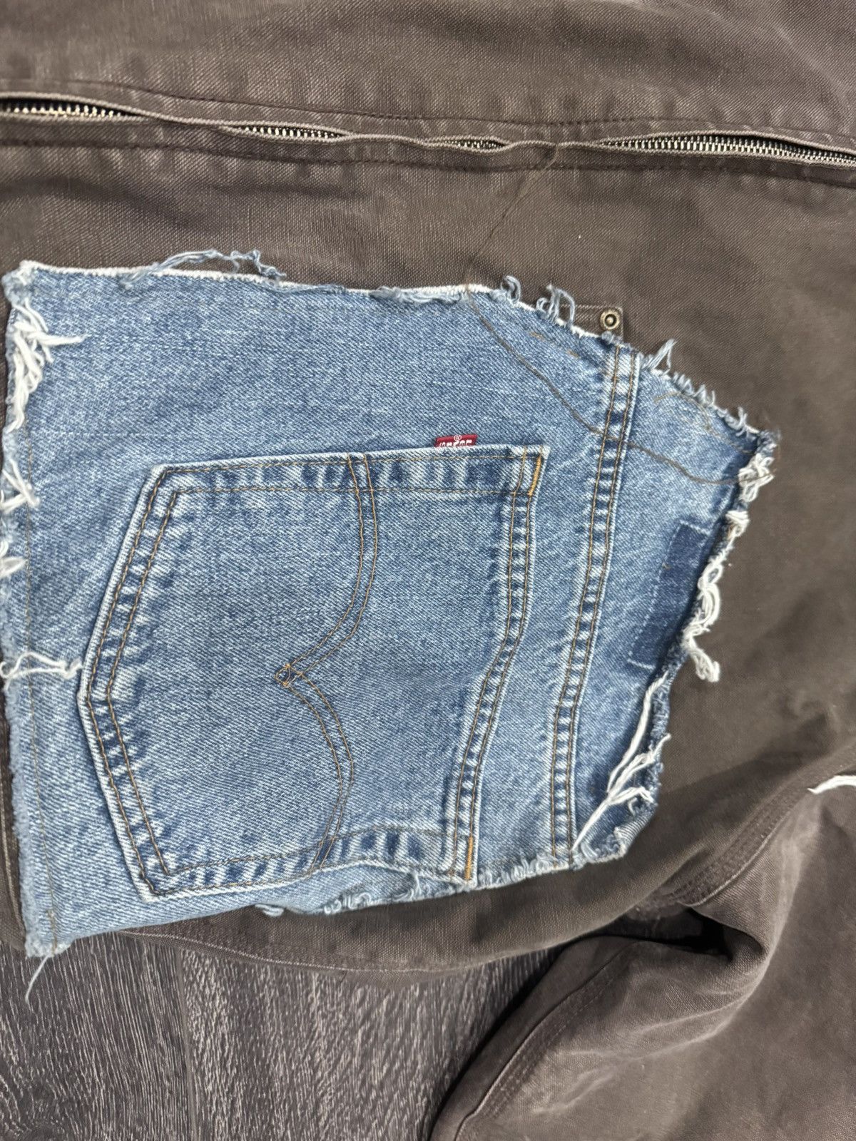 Vintage Knotwtr deniem sewed Jacket Size US L / EU 52-54 / 3 - 3 Thumbnail