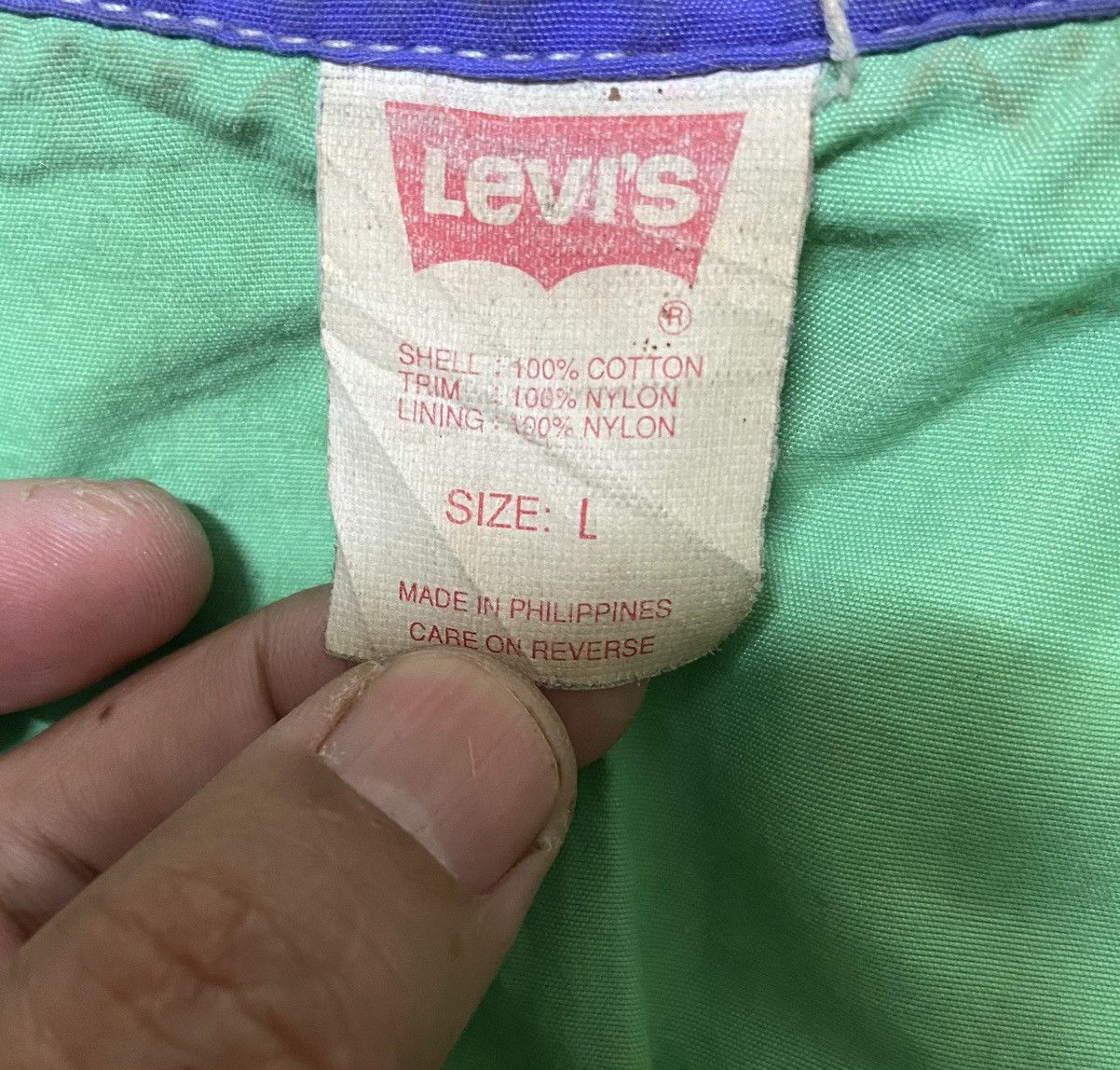 Levi's Vintage 70s Levis retro acid wash bomber jeans jacket Size US L / EU 52-54 / 3 - 7 Thumbnail