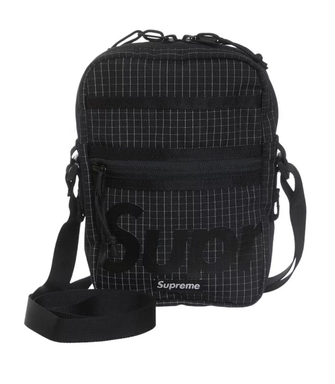 Supreme New Supreme Black Reflective Side Bag Size ONE SIZE - 1 Thumbnail