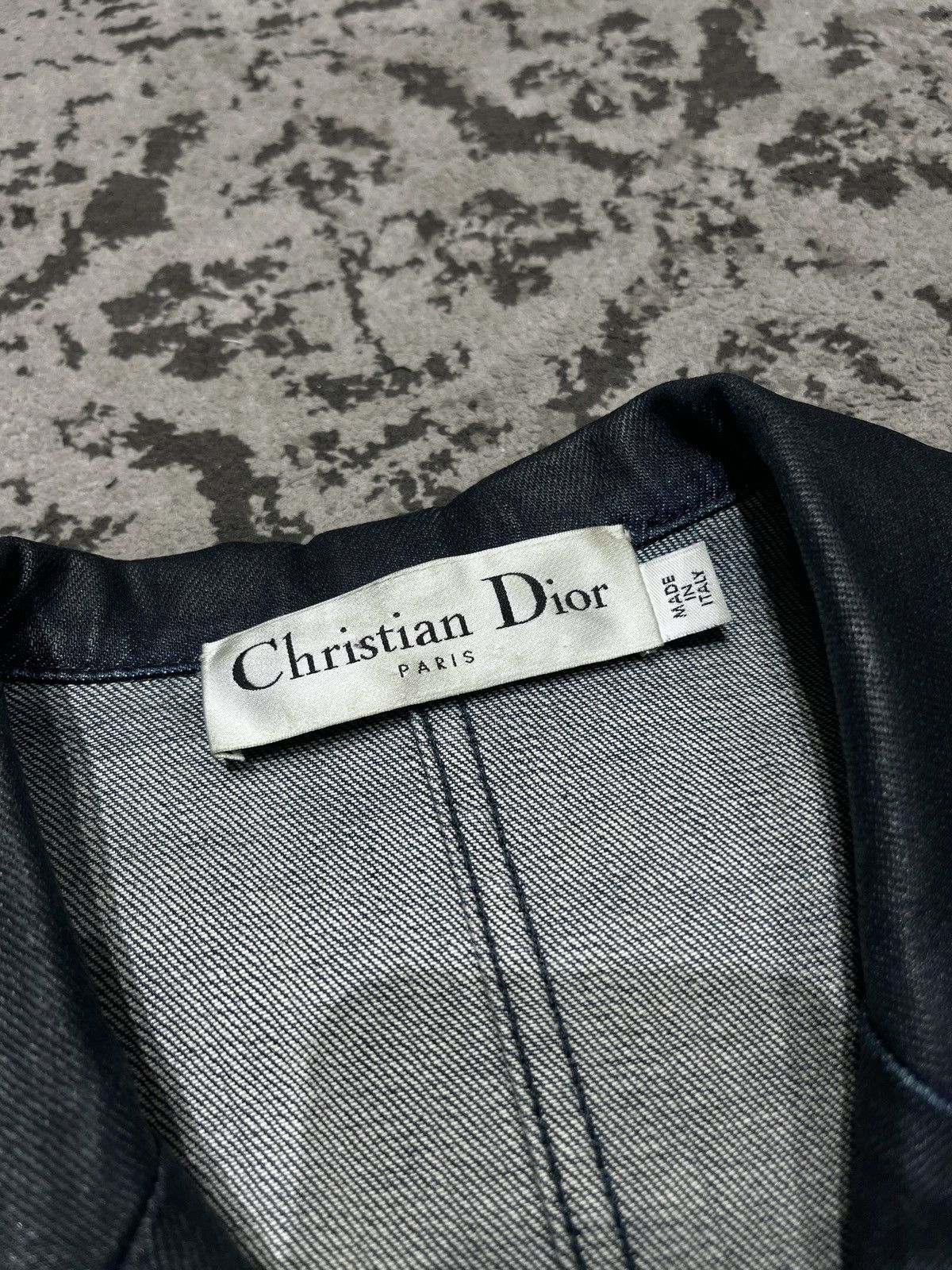 Dior Denim Blazer Waxed Jacket Size ONE SIZE - 5 Thumbnail