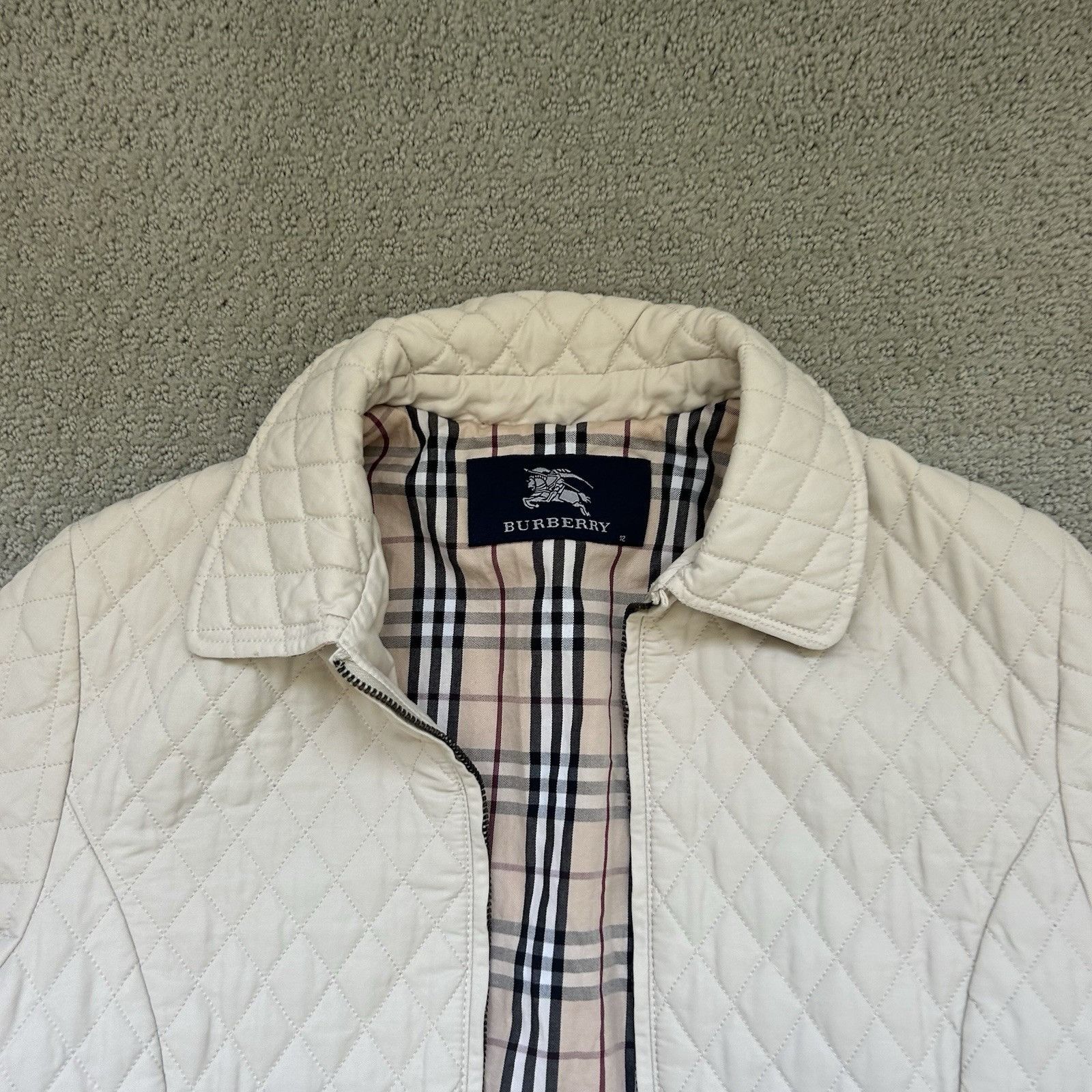 Burberry Burberry Brit Women’s Kencott Quilted Zip up Nova Check Jack Size XS / US 0-2 / IT 36-38 - 3 Thumbnail