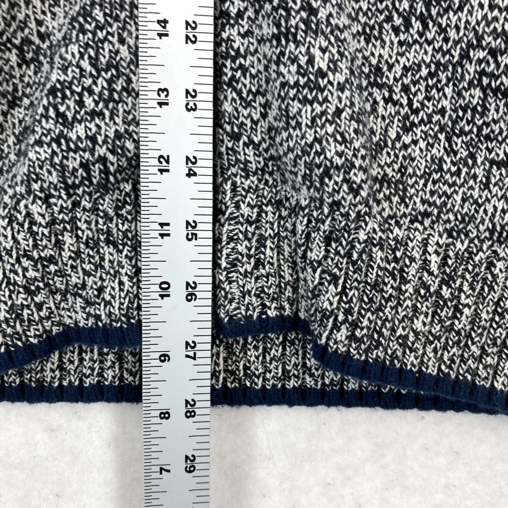 Old Navy Old Navy Marled Knit Full Zip Sweater Jacket Mens Medium Black White Wool Blend Jacket Size US M / EU 48-50 / 2 - 7 Thumbnail