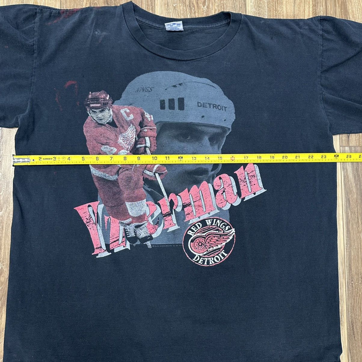 Salem Sportswear VTG 1989 Salem Sportswear Detroit Red Wings Yzerman Shirt Size US XL / EU 56 / 4 - 7 Thumbnail