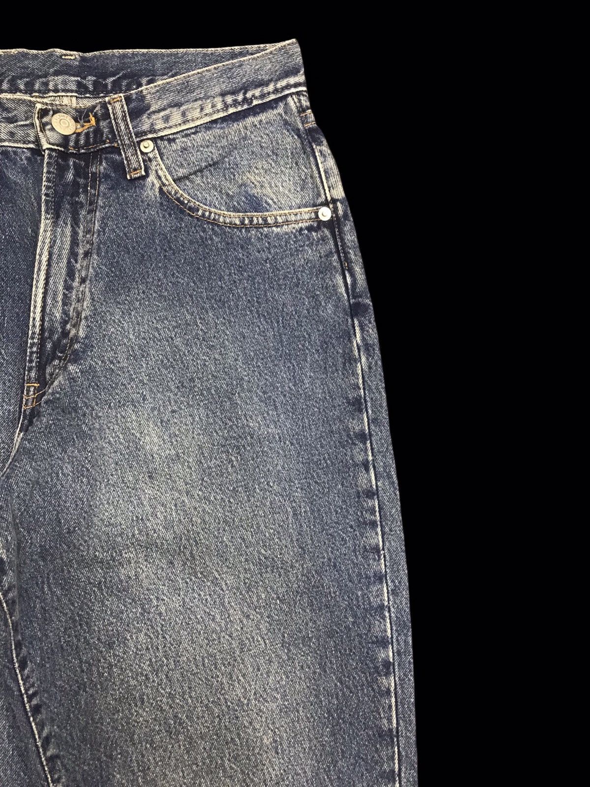 RRL Ralph Lauren 🔥RRL BLUE WASH MID RISE SLIM DENIM F116 Size US 27 - 3 Thumbnail