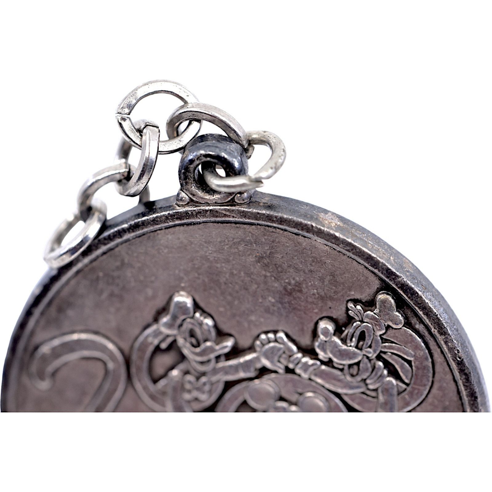 Disney × Mickey Mouse Disney 2000 Celebrate the Future Silver Keychain Pendant Size ONE SIZE - 4 Thumbnail