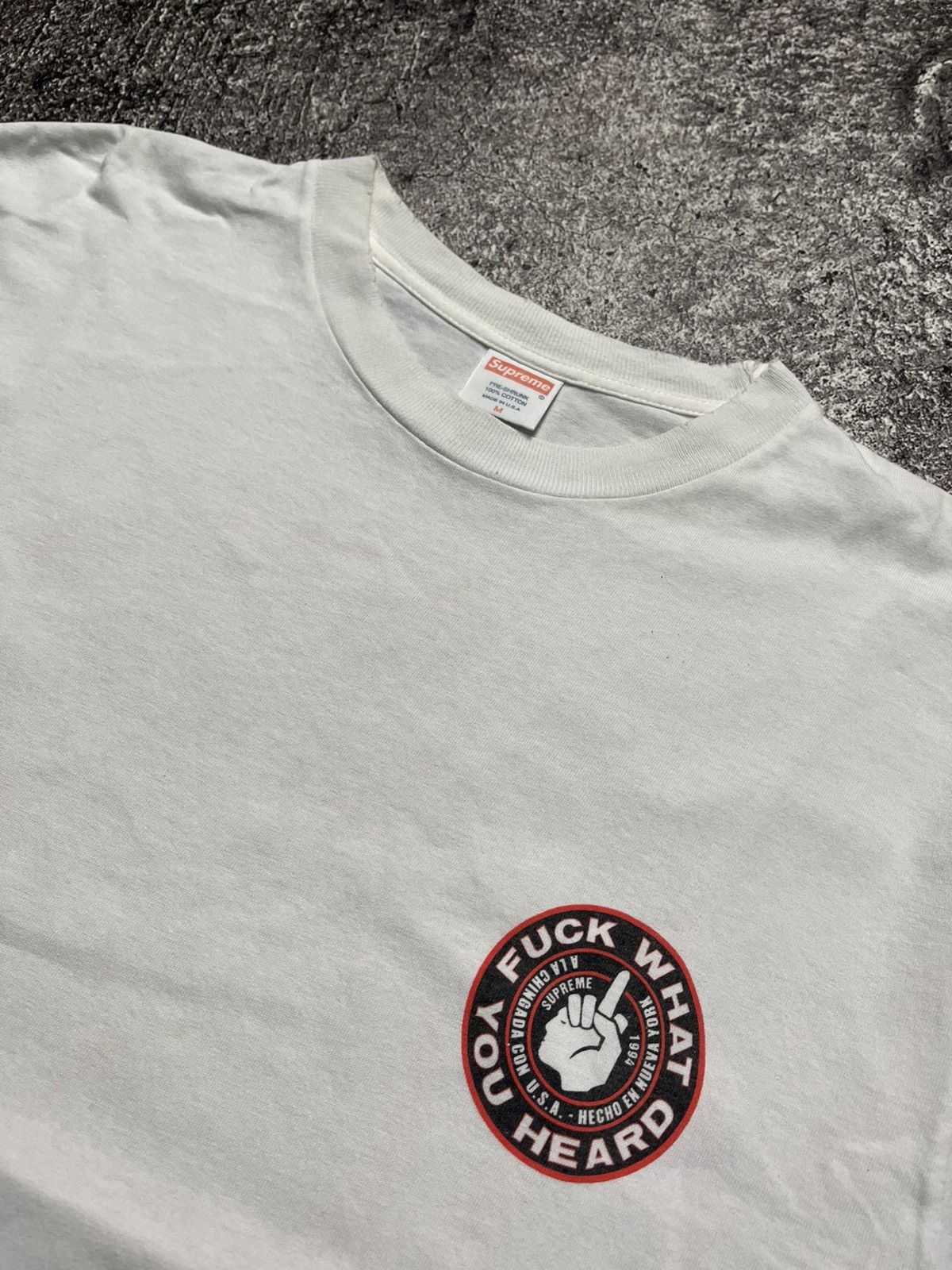 Supreme Supreme Fuck What You Heard Y2K White T-Shirts Size US M / EU 48-50 / 2 - 4 Thumbnail