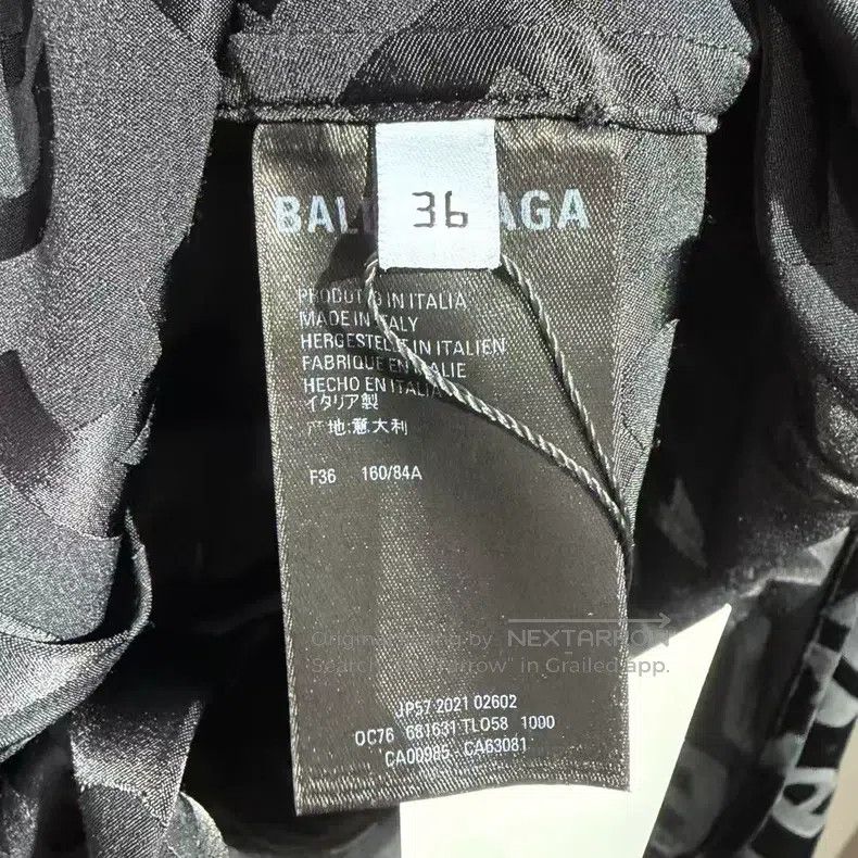 Balenciaga Balenciaga Logo Letter Silk Shirt Size XS / US 0-2 / IT 36-38 - 5 Thumbnail