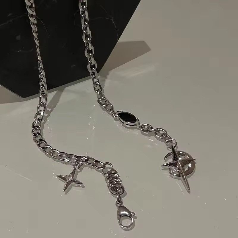 VIBE Star Cross Chain, Skeleton Cross, Abstract Star Ring Size ONE SIZE - 3 Thumbnail