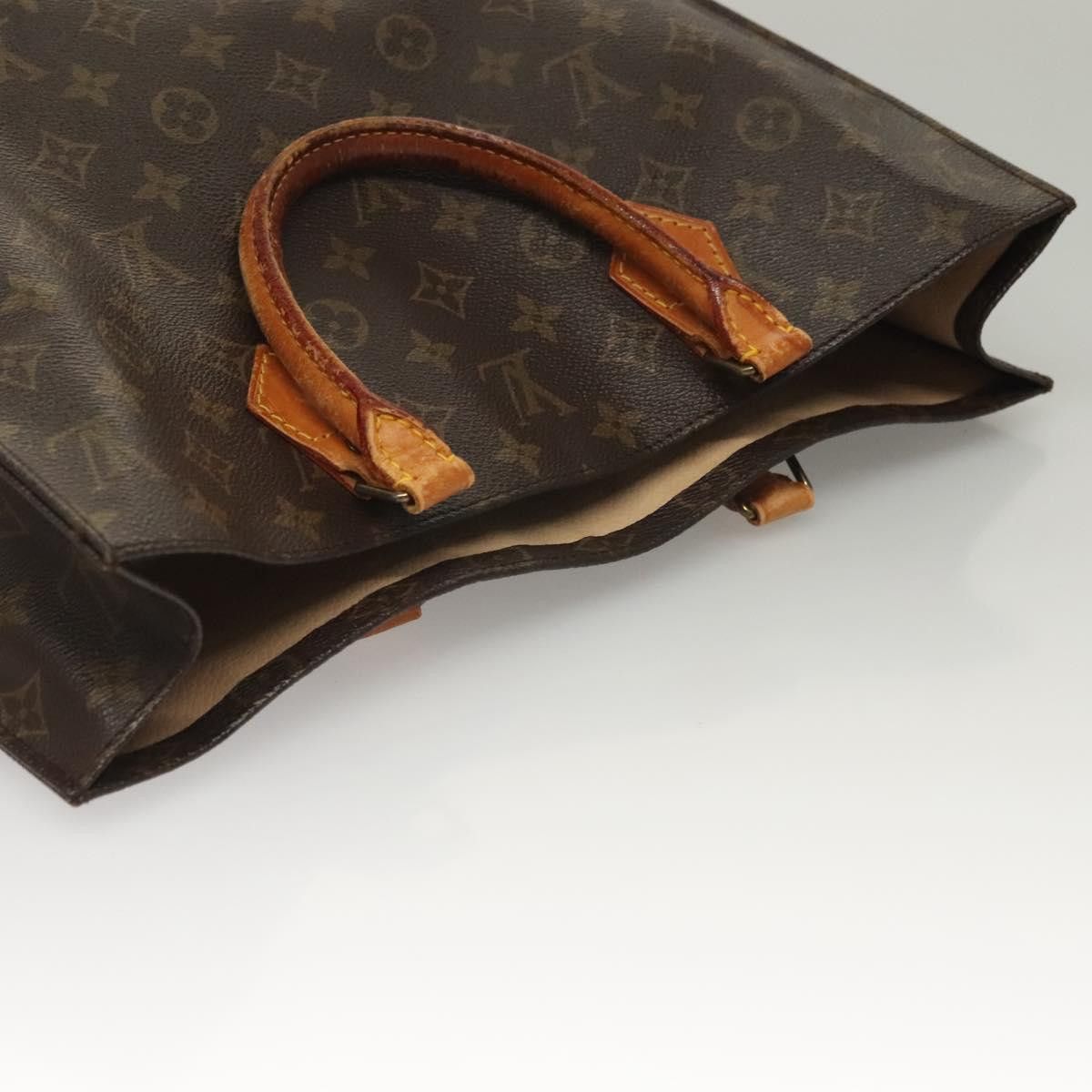 Louis Vuitton LOUIS VUITTON Monogram Sac Plat Hand Bag M51140 Size ONE SIZE - 6 Thumbnail