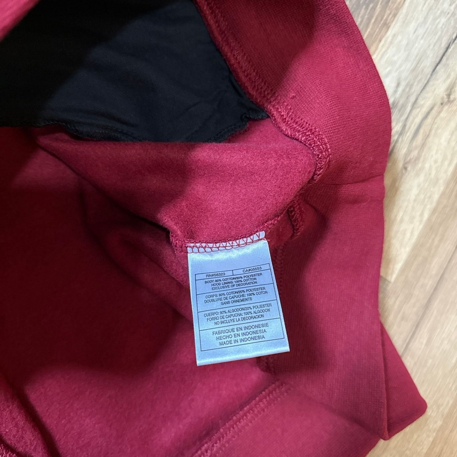 Nike 2007 Nike Solo Swoosh Maroon Hoodie Sweatshirt Size US XL / EU 56 / 4 - 8 Thumbnail