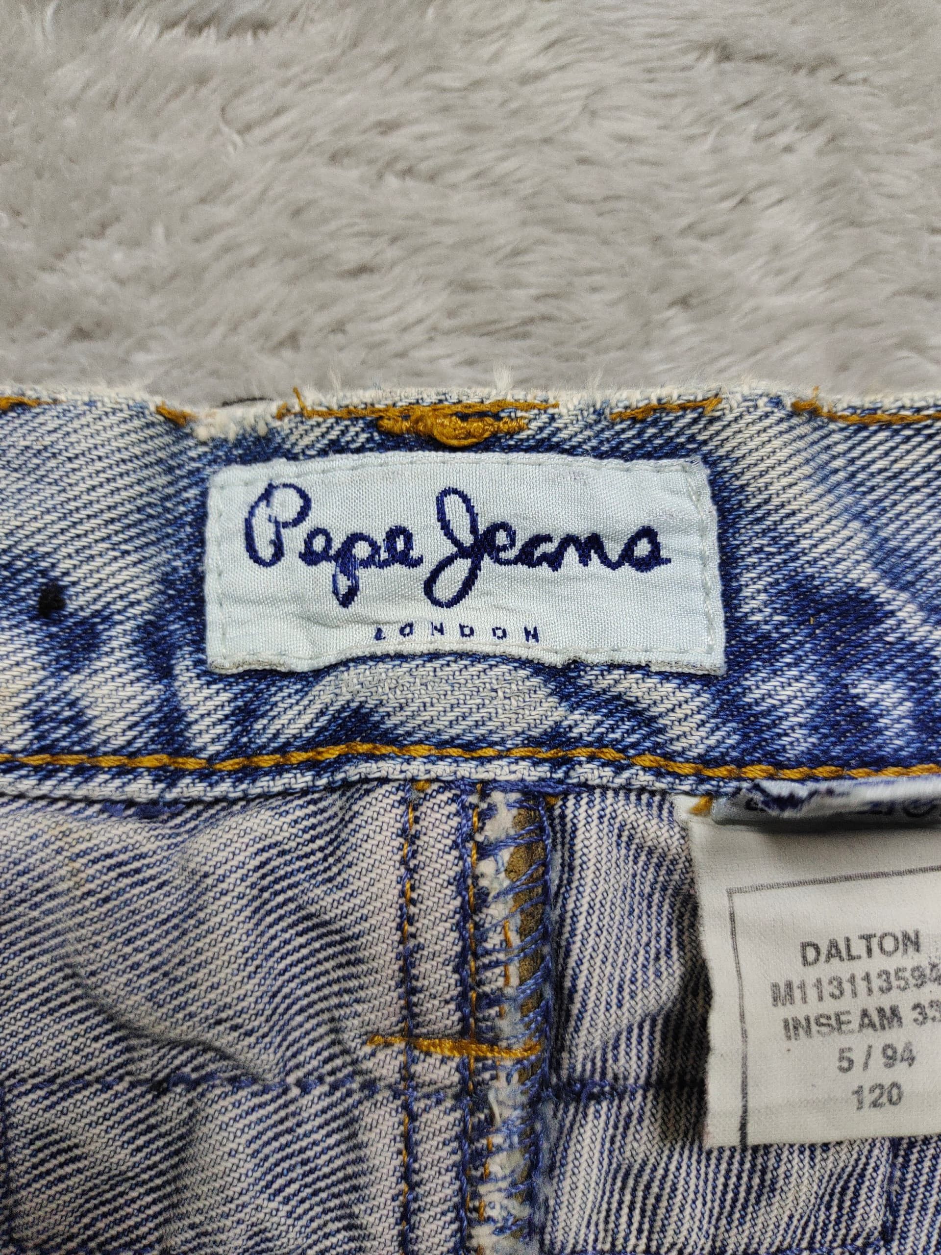 Pepe Jeans VINTAGE DISTRESSED PEPE JEANS LONDON BLUE DENIM JEANS Size US 30 / EU 46 - 13 Thumbnail