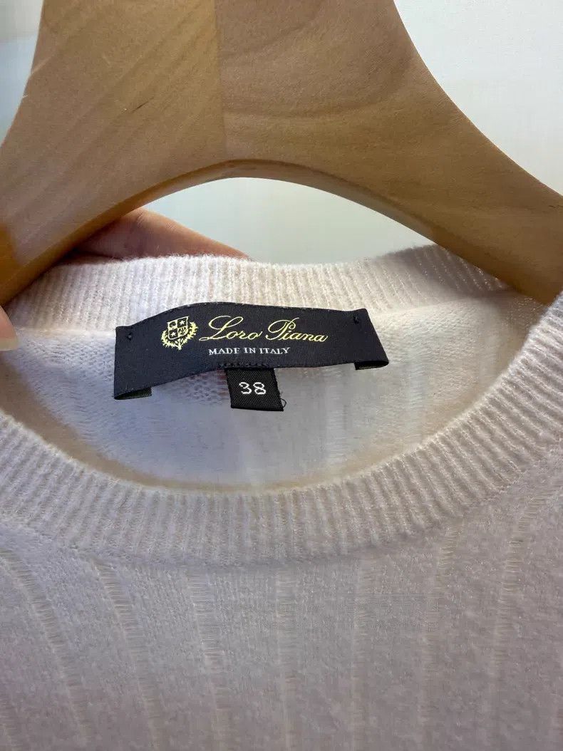 Loro Piana Loro Piana Light Pink Cashmere Silk Knit Top Size XS / US 0-2 / IT 36-38 - 2 Thumbnail