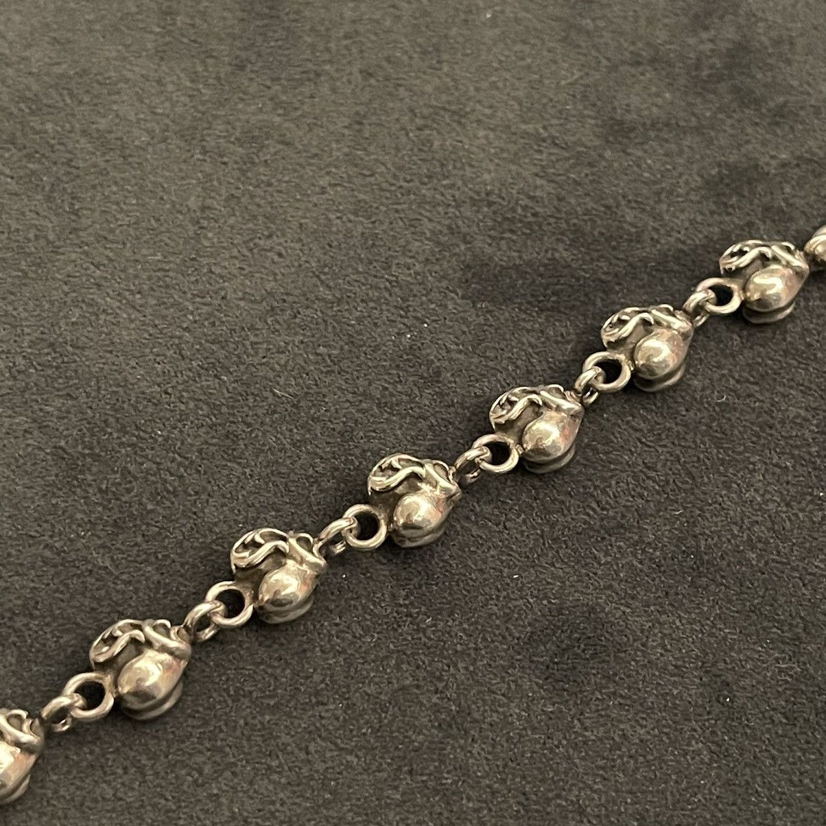 Chrome Hearts Chrome Hearts Heart Stack Charm Bracelet 11 Link 7.25 Inch Size ONE SIZE - 2 Thumbnail