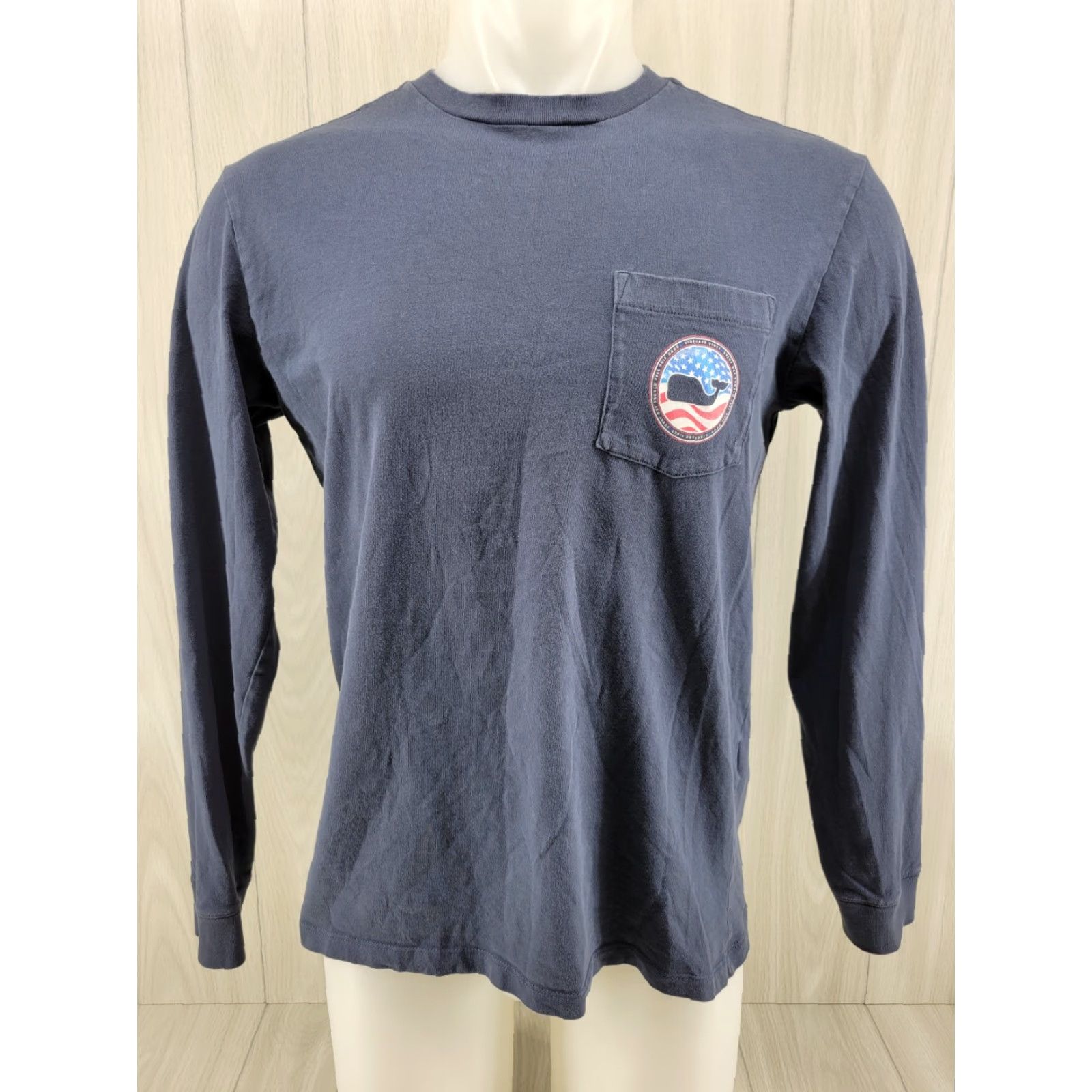Vineyard Vines Vineyard Vines T Shirt Men’s Small Long Sleeve Pocket Blue Size US S / EU 44-46 / 1 - 2 Thumbnail