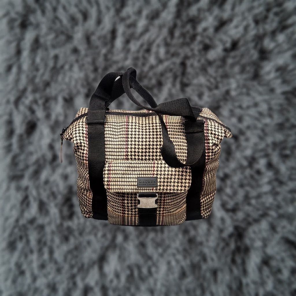 Ralph Lauren VINTAGE Lauren Ralph Lauren Houndstooth Tote Shoulder Bag Size ONE SIZE - 1 Thumbnail
