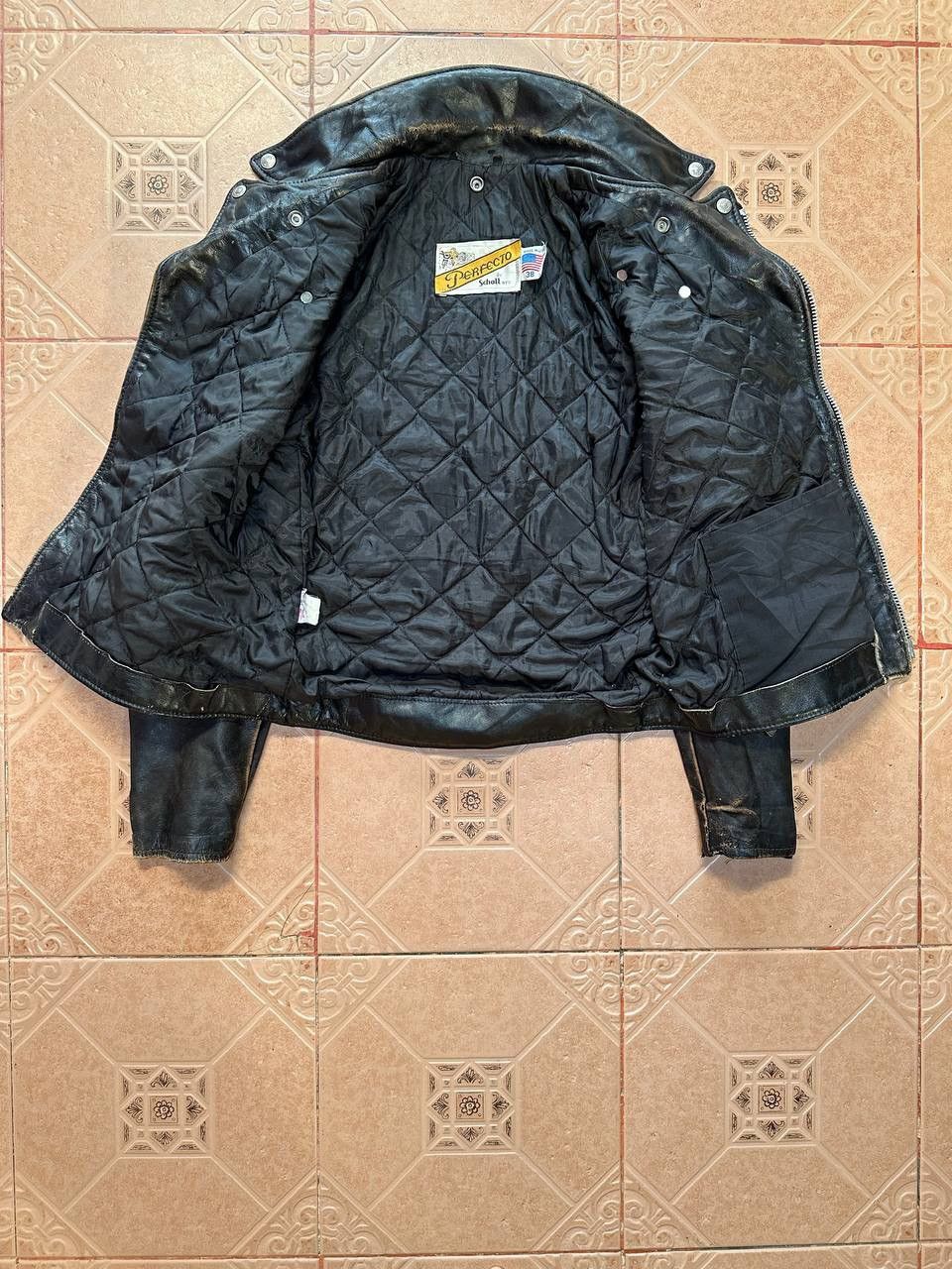 Other Vtg Schott Perfecto Double Collar Leather Jacket Size US S / EU 44-46 / 1 - 15 Thumbnail