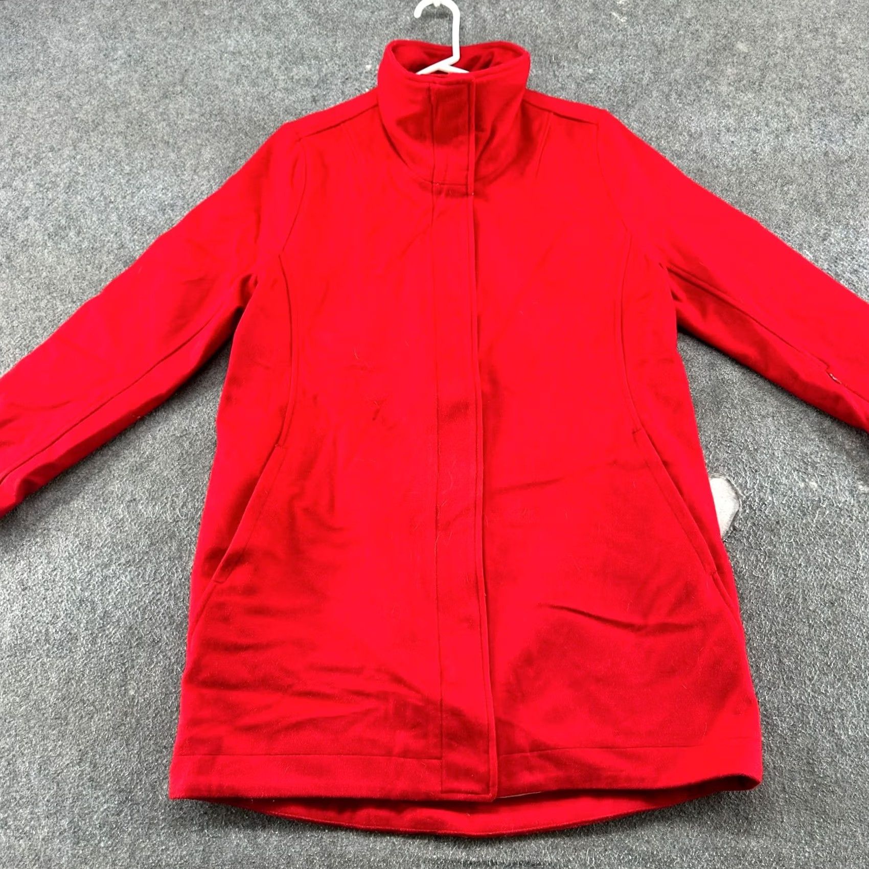 Pendleton Pendleton Jacket Womens M Red Wool Long Overcoat 80s 90s Classic Pockets Wool Full Zip Winter Fall Size M / US 6-8 / IT 42-44 - 3 Thumbnail