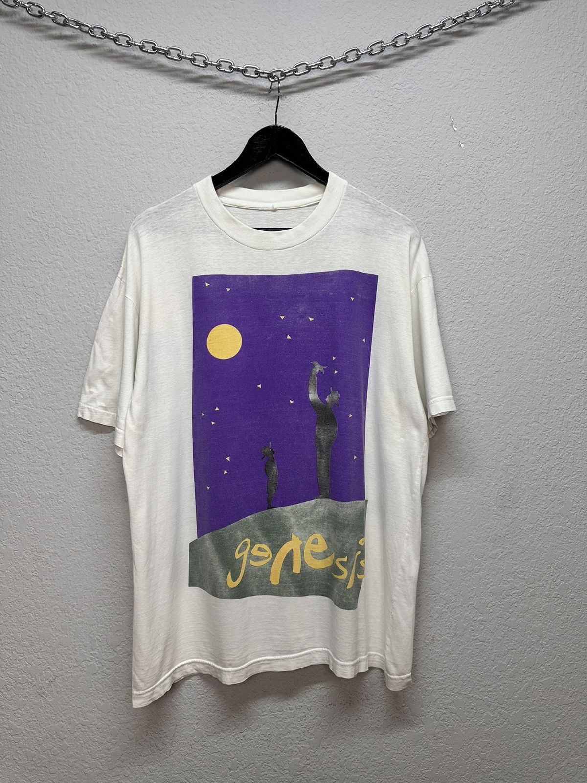 Band Tees Vintage 90s Tour Genesis Phil Collins T Shirt ART Rock Music Size US XL / EU 56 / 4 - 1 Thumbnail