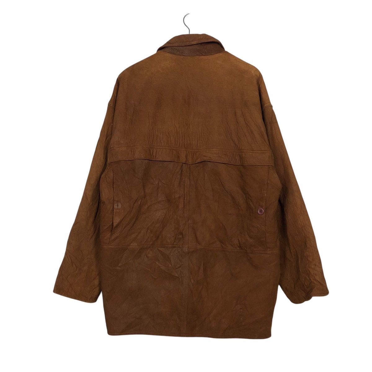 Japanese Brand × Vintage 📌Vintage Genuine Biker Leather Jacket Milanoga Issey Miyake Size US S / EU 44-46 / 1 - 9 Thumbnail