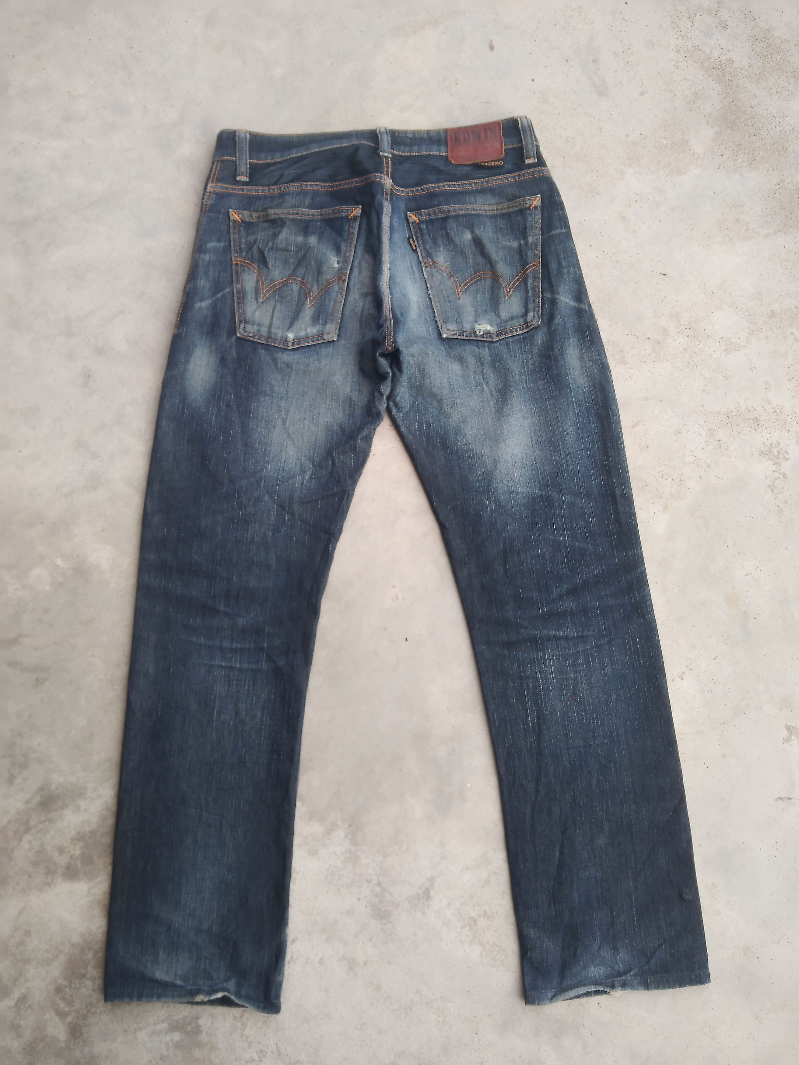 Edwin Vintage Edwin Rusty Wash Distressed Jeans 30x30 Size US 30 / EU 46 - 2 Thumbnail