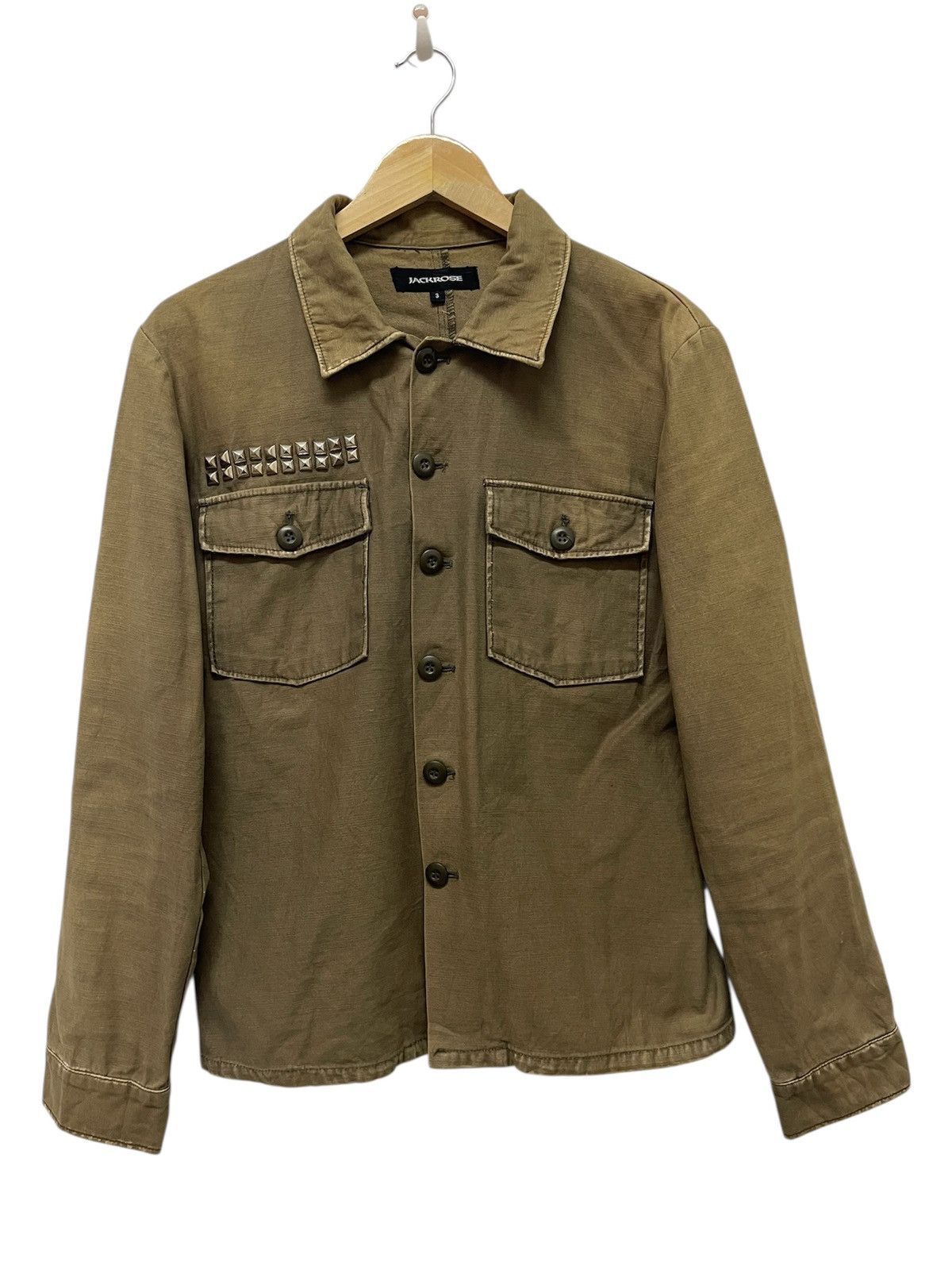 Vintage JACKROSE Military Inspired Jacket Spike On