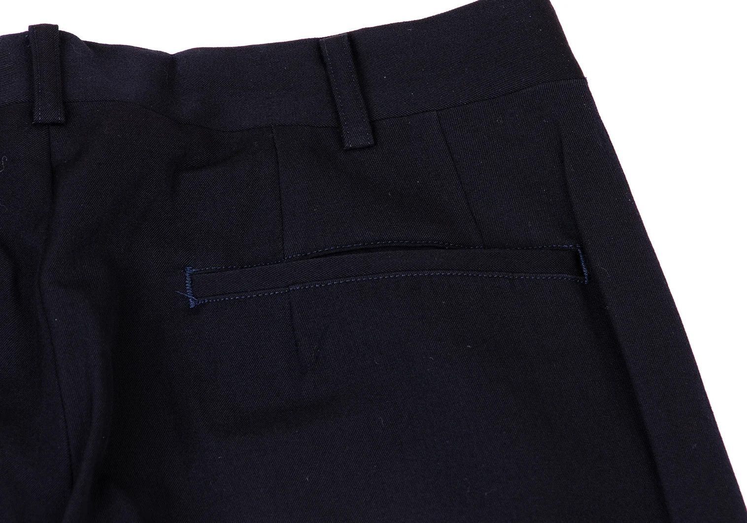 Comme des Garcons Homme Plus Wool Tuck Wide Pants in Navy, Size S Size US 30 / EU 46 - 14 Thumbnail