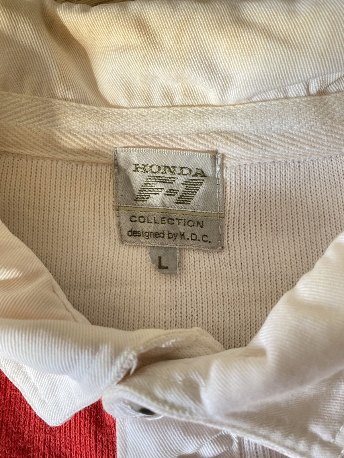 Vintage Checkered Honda F1 Vintage Rugby Shirt Size US L / EU 52-54 / 3 - 4 Thumbnail