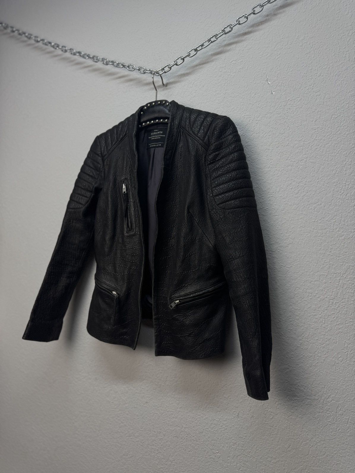 Allsaints Vintage Allsaints Leather Jacket Opium Rick Owen’s Style 90 Size M / US 6-8 / IT 42-44 - 3 Thumbnail