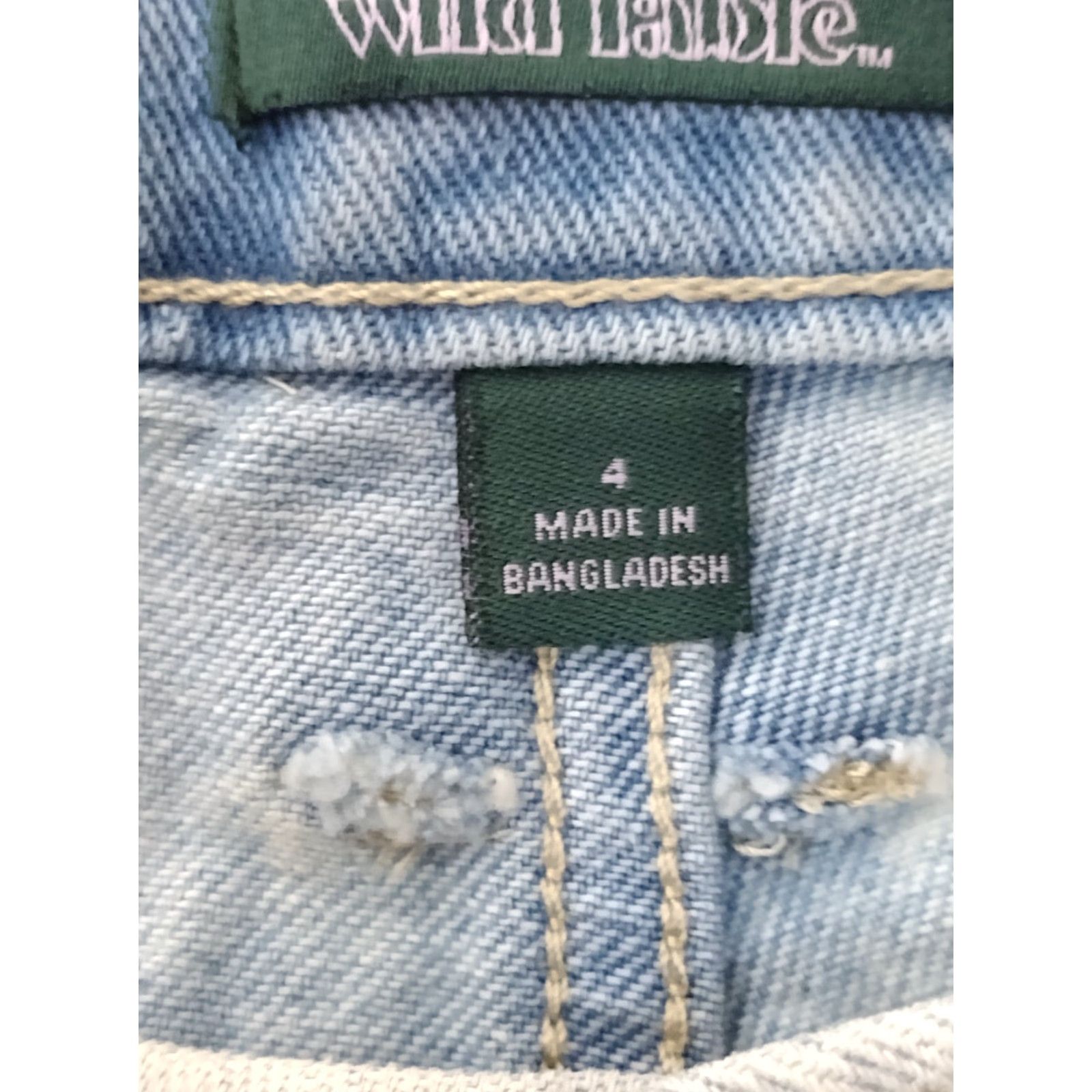 Vintage Nike Wild Fable Denim Shorts Size 27" / US 4 / IT 40 - 5 Thumbnail