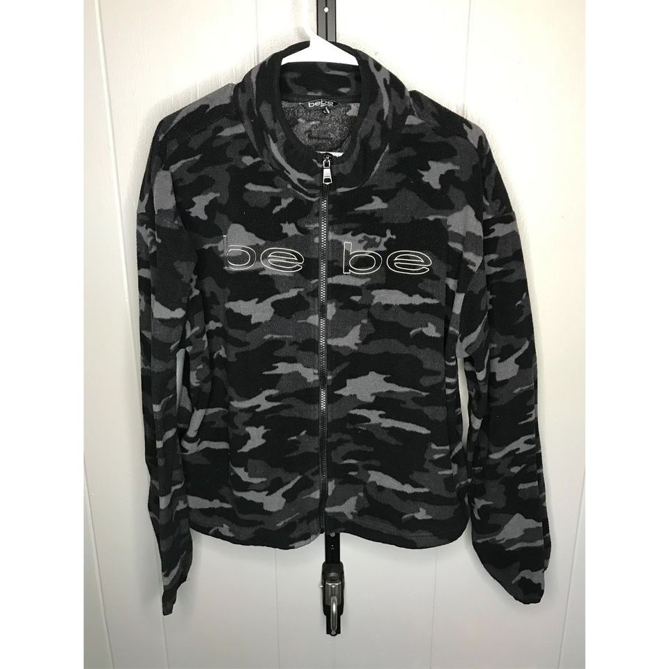 Bebe Y2K Bebe sport camo fleece zip up sweater comfy XL Size XL / US 12-14 / IT 48-50 - 1 Thumbnail