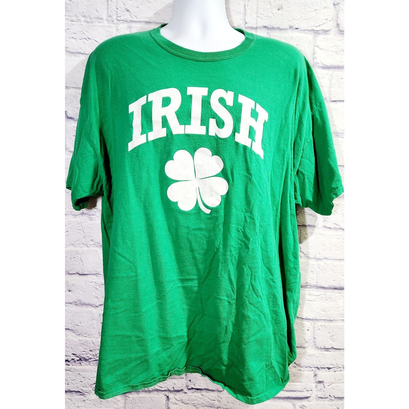 Other Green White Irish Four Leaf Clover Graphic Print Shirt 2XL Size US XXL / EU 58 / 5 - 1 Thumbnail
