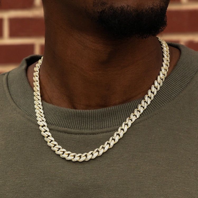 Jewelry Diamond Cuban Chain in Yellow Gold Size ONE SIZE - 2 Thumbnail