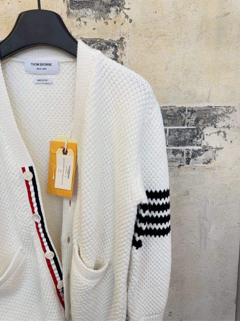 Thom Browne Thom Browne White cardigan Size US XS / EU 42 / 0 - 2 Thumbnail