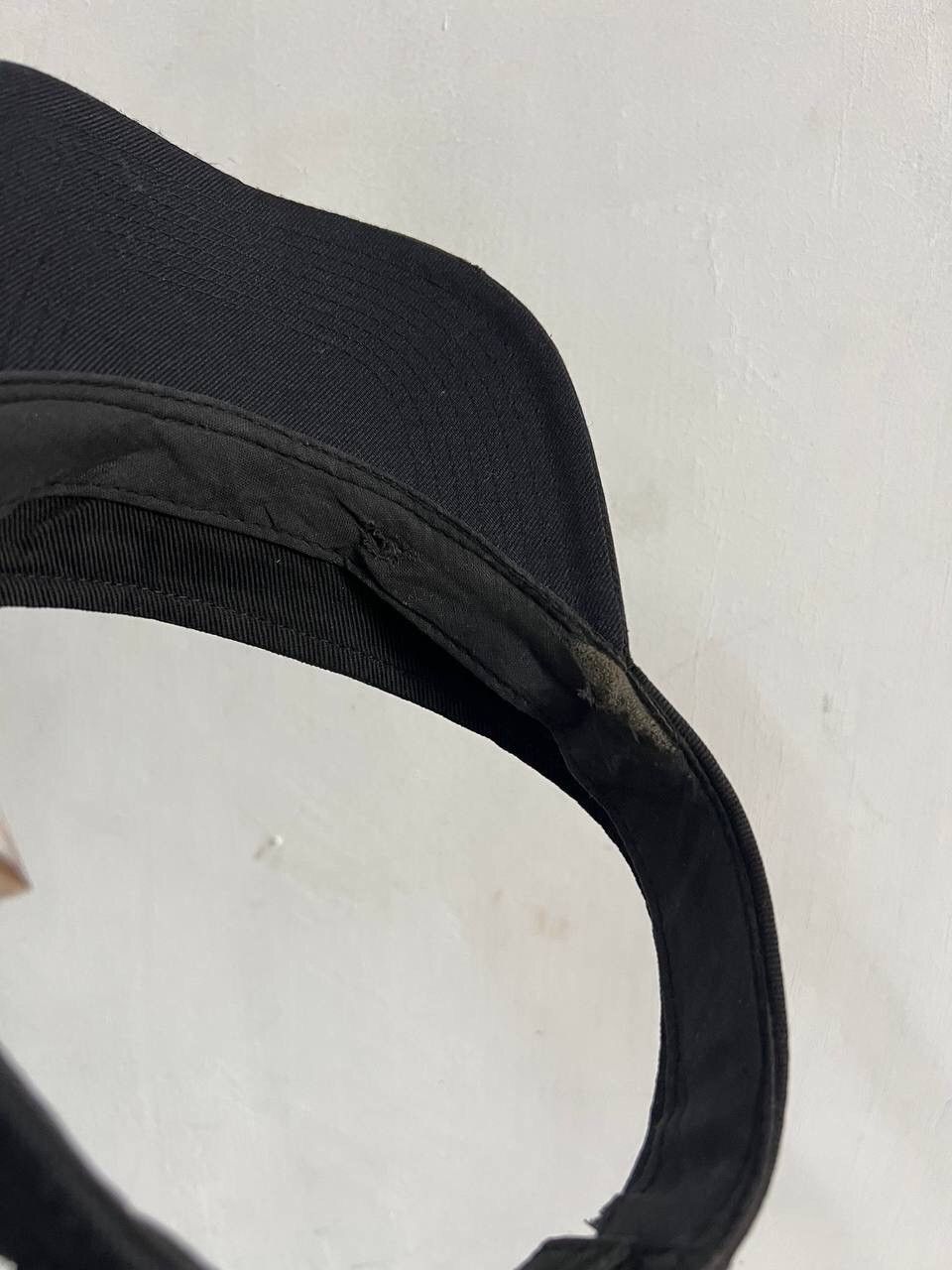 Vintage Plain Black Vintage Visor Hat Size ONE SIZE - 9 Thumbnail