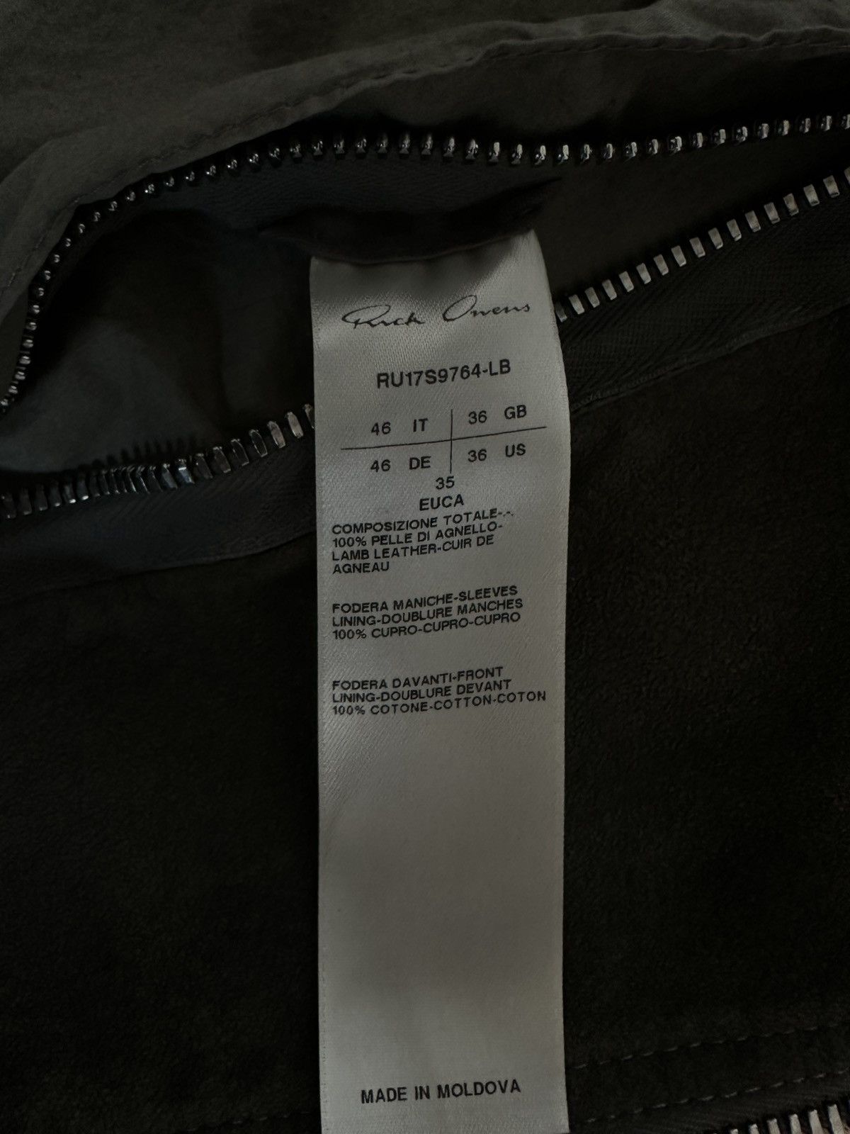 Rick Owens Rick Owens Lambskin Biker Jacket Size US S / EU 44-46 / 1 - 6 Thumbnail