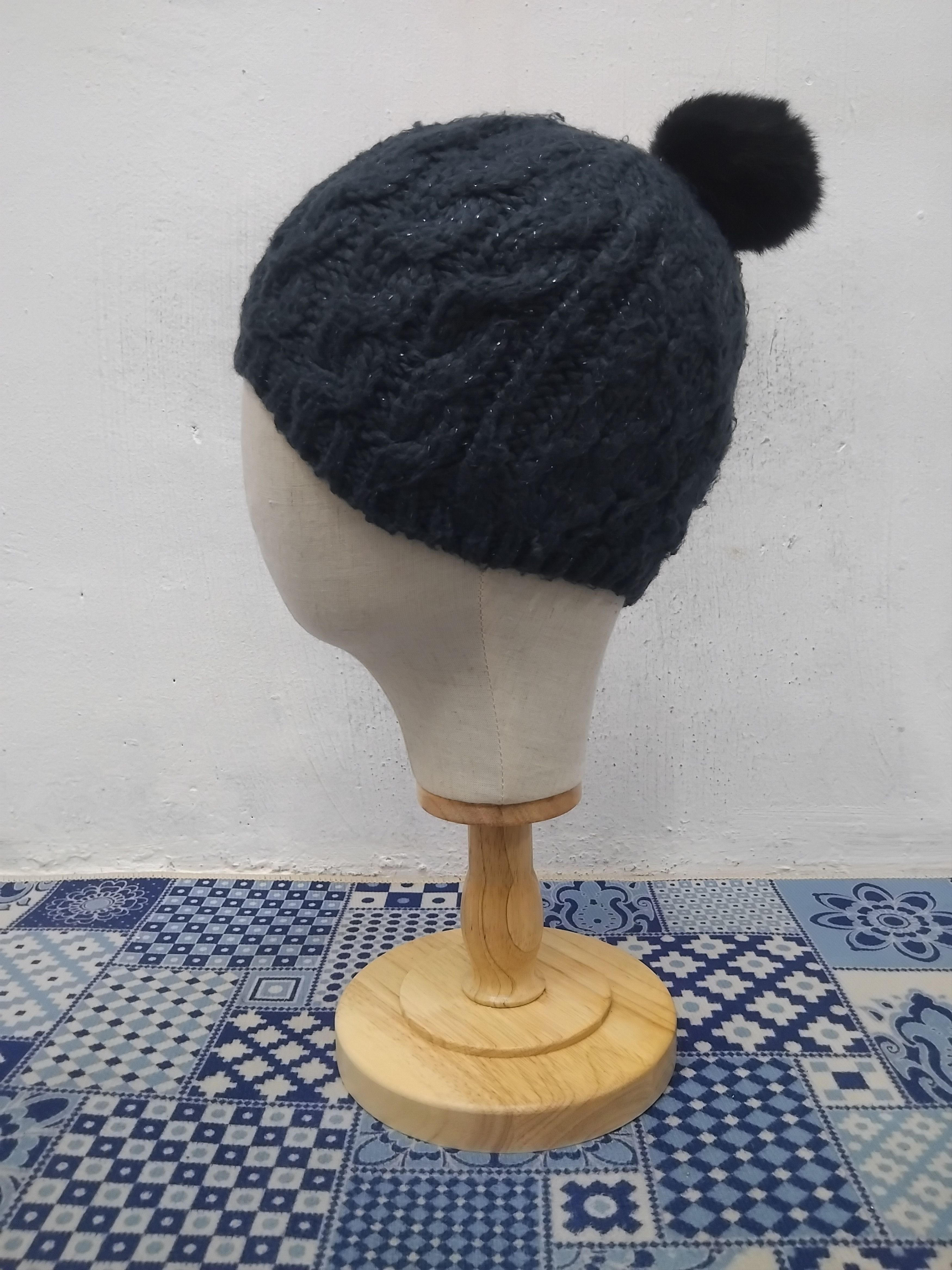 Global Work 💥Global work blue work beanie hat Size ONE SIZE - 6 Thumbnail