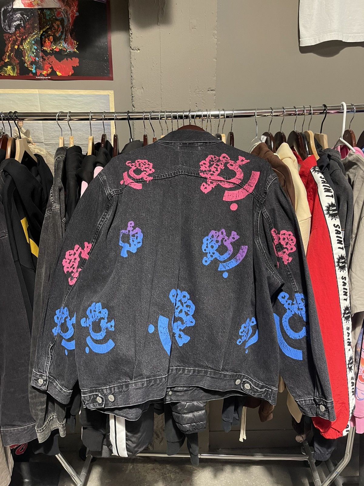 (B).Stroy × DENIM TEARS × Levi's Denim Tears x Bstroy Jean Jacket XXL Size US XXL / EU 58 / 5 - 2 Thumbnail