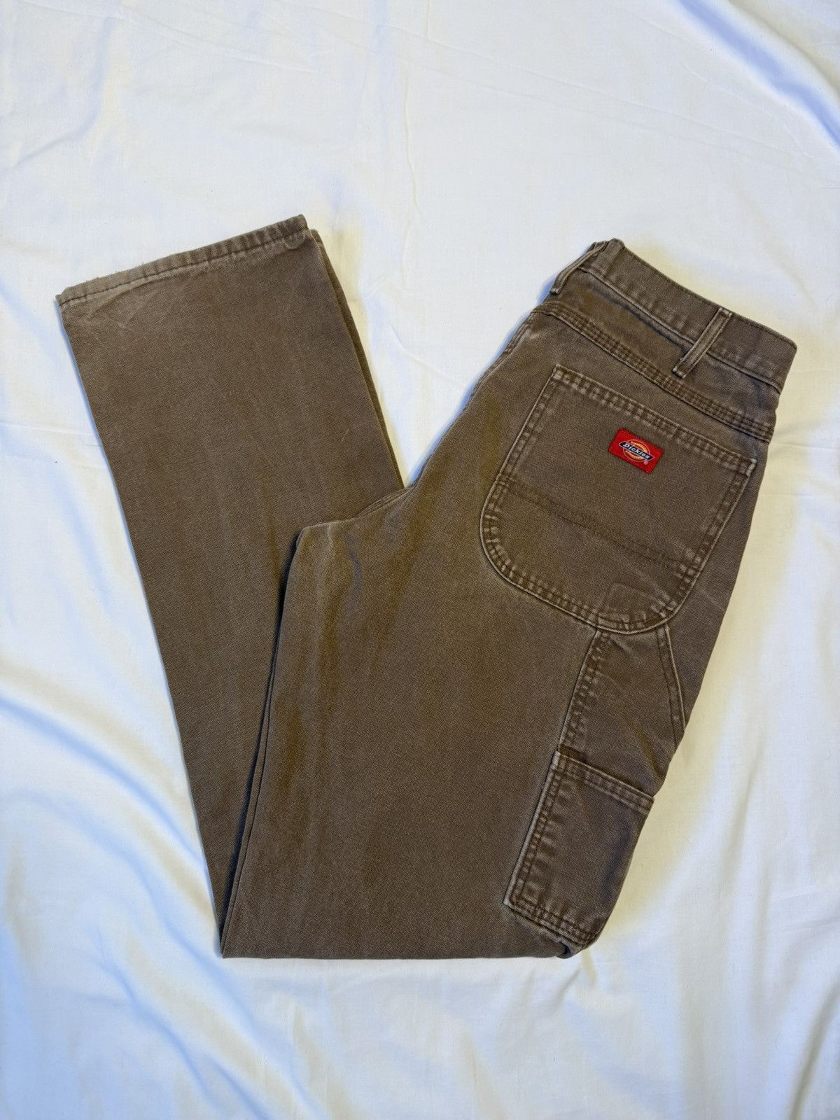 Dickies Vintage 90s Dickies Faded Brown Carpenter Work Pants Size US 32 / EU 48 - 1 Thumbnail