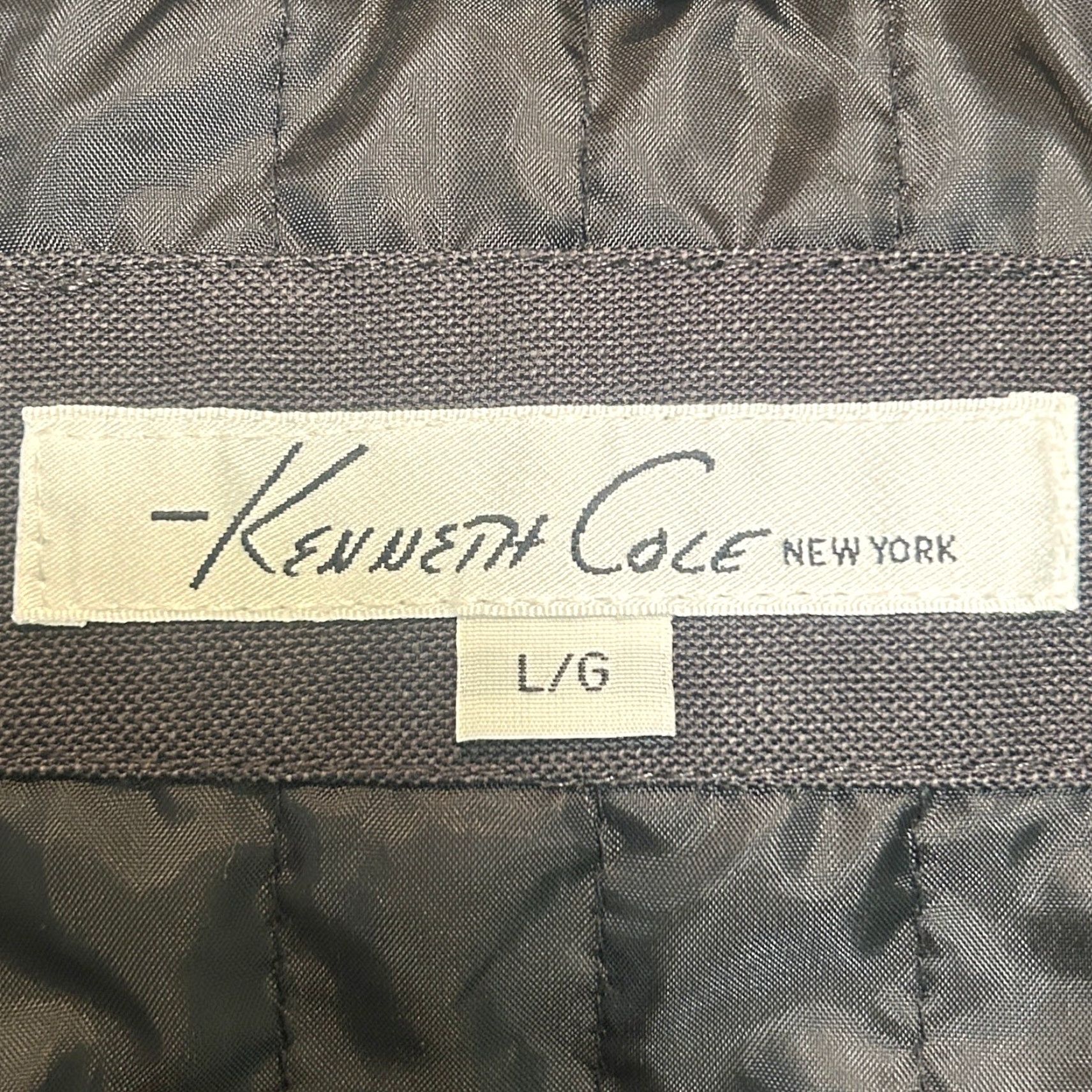 Kenneth Cole KENNETH COLE Jacket Mens Large Black Canvas Utility Full Zip Bomber Field Snap Zip Size US L / EU 52-54 / 3 - 8 Thumbnail