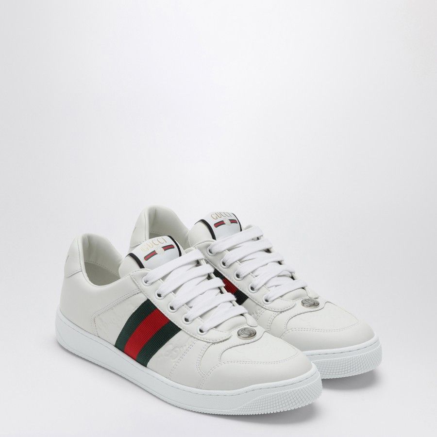 Gucci o1d2blof0824 Screener Low Sneaker in White Size US 9 / IT 39 - 2 Thumbnail