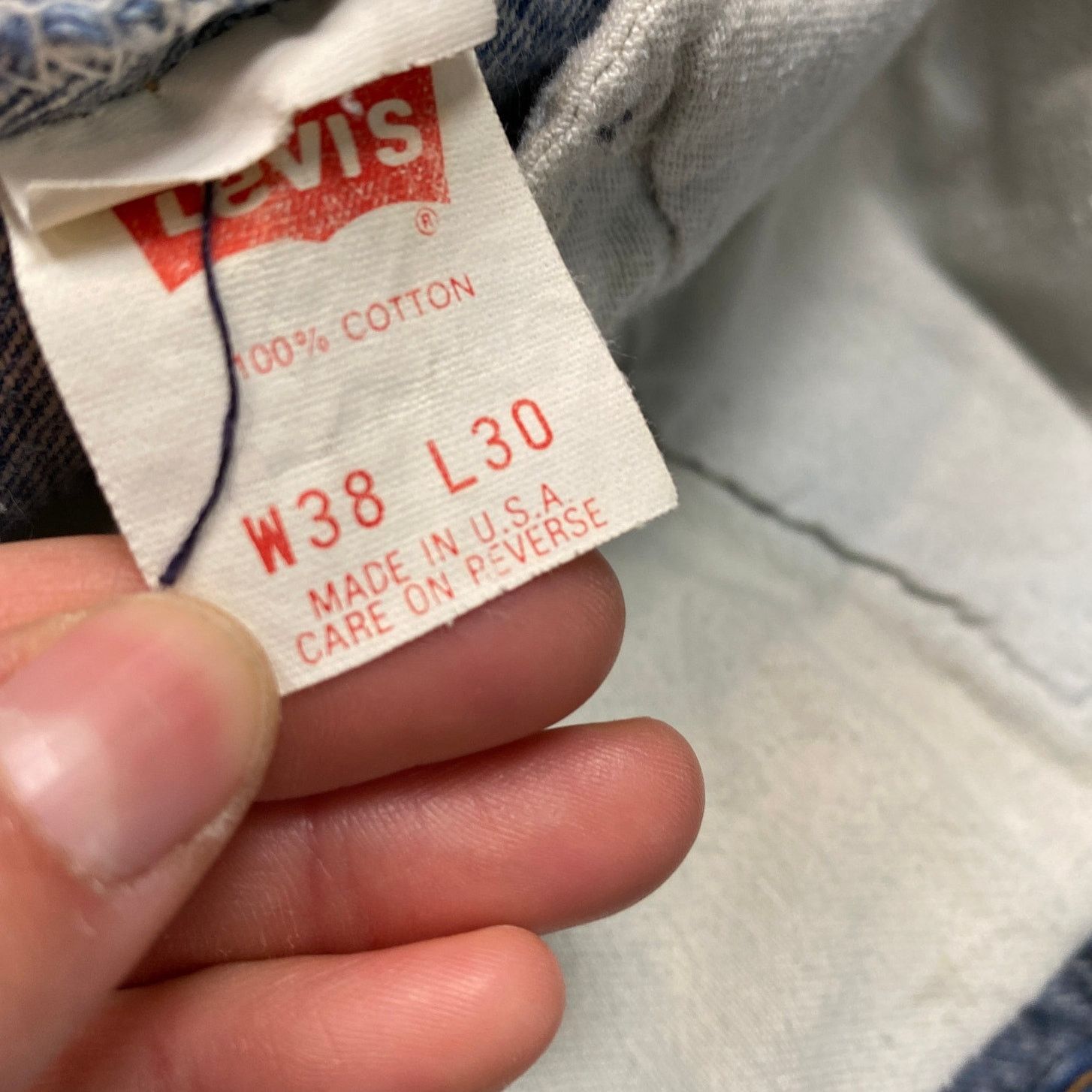 Levi's × Vintage Vintage 80s Levi's 501 Made in USA Straight Leg Jeans 36x29 Size US 36 / EU 52 - 8 Thumbnail