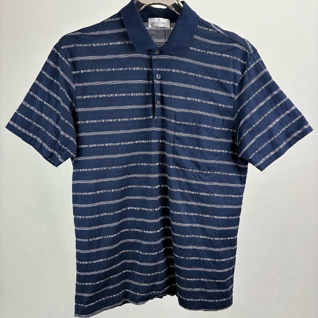 Givenchy Givenchy Logo Stripe Polo Shirt M Size US M / EU 48-50 / 2 - 1 Thumbnail