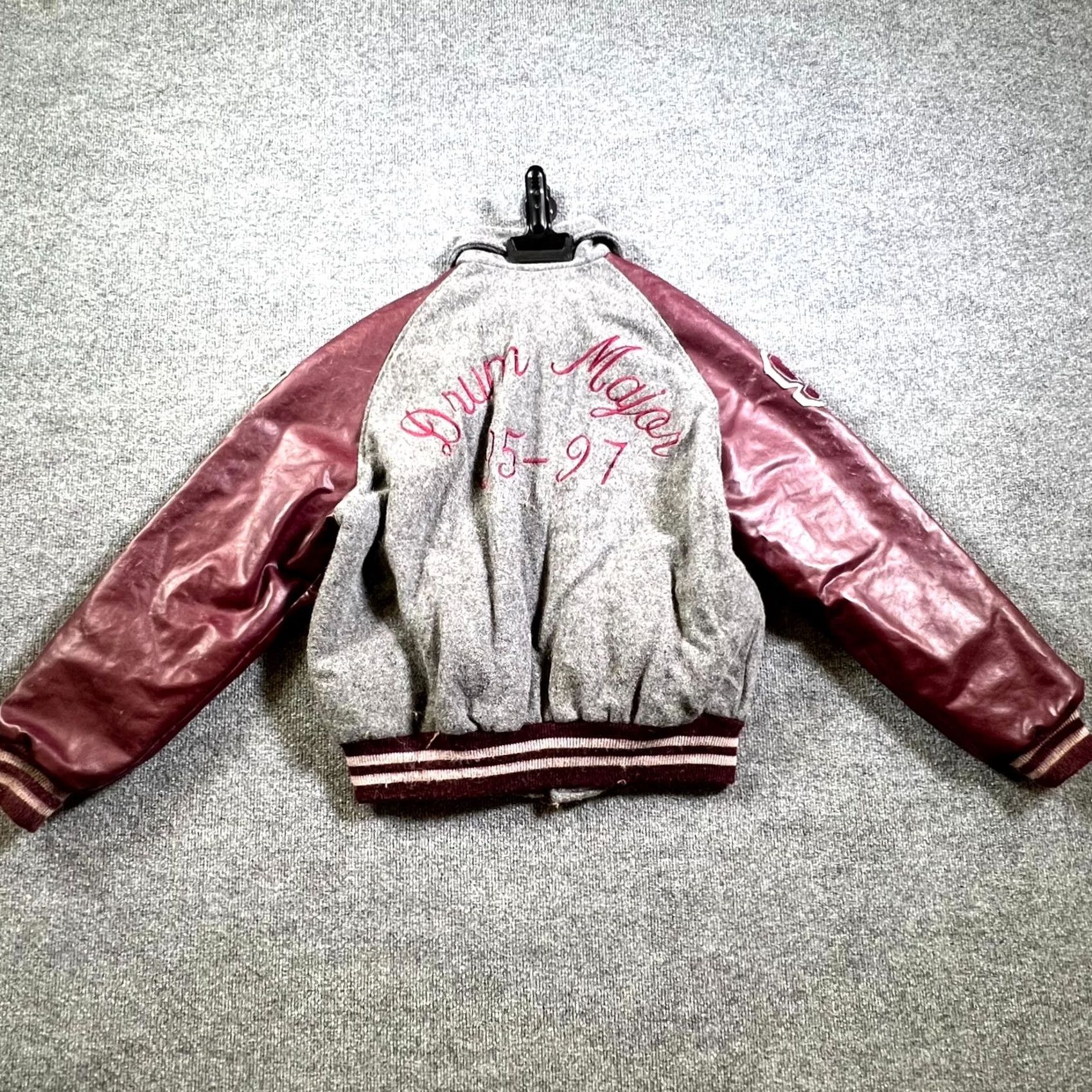 Etro VINTAGE Trophy Jackets Meca Sportswear Varsity Jacket Mens L Maroon Gray Retro Jacket Mens L Maroon Gray 90s Classic Size US L / EU 52-54 / 3 - 2 Thumbnail