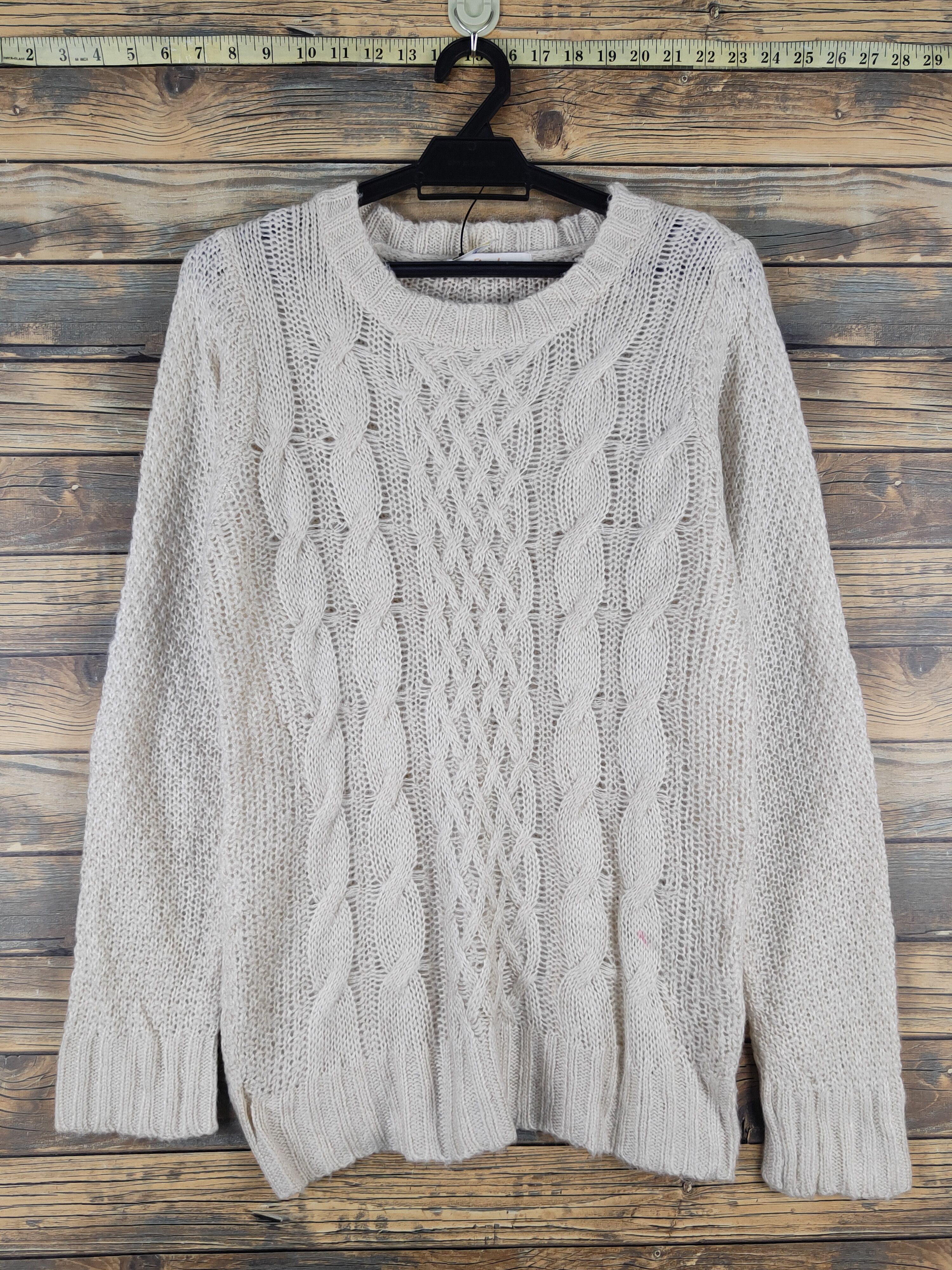 Vintage Flourish Ivory Knitwear Sweatshirts #W2111 Size M / US 6-8 / IT 42-44 - 1 Thumbnail
