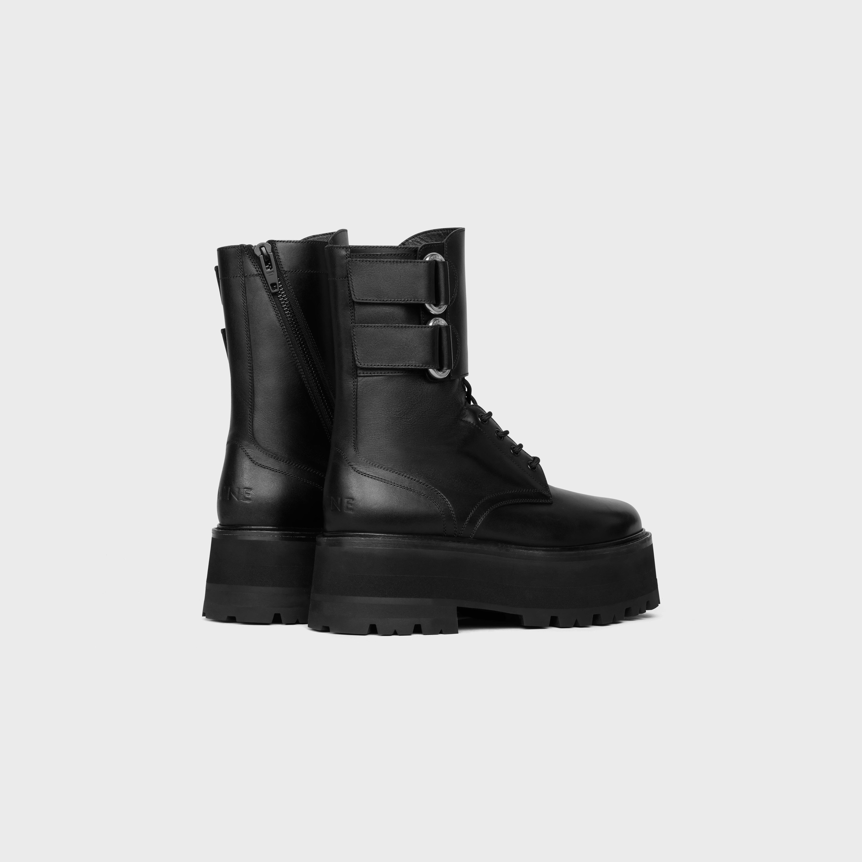 Celine o1bcso1str0824 Bulky Maxx Lace-up Boots in Black Size US 6 / EU 39 - 3 Thumbnail